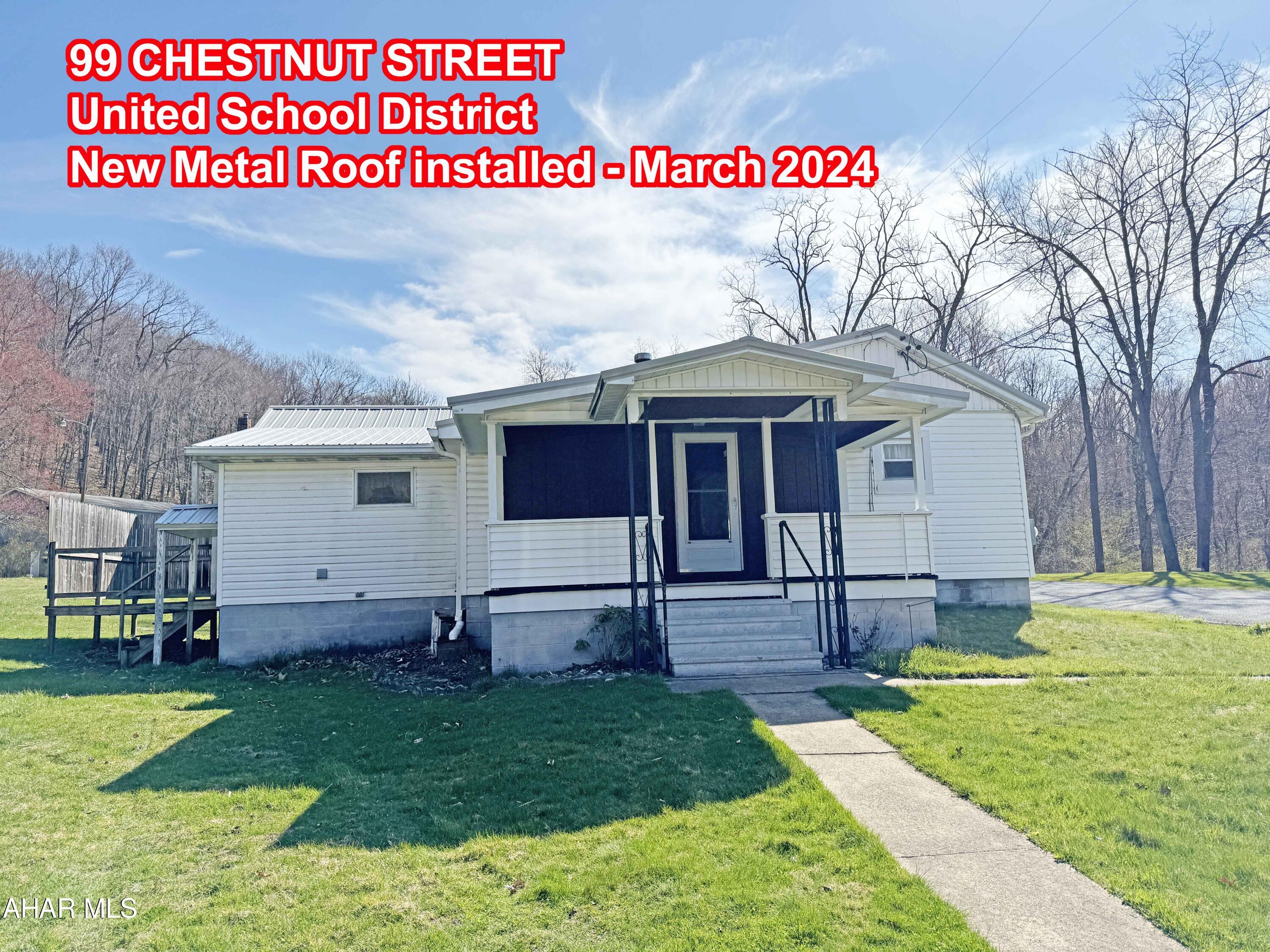 Welcome to your future home nestled within the charming United School District! New metal roof & 200 amp electric service installed in March 2024. This inviting ranch-style residence boasts a blend of modern comfort and timeless appeal, situated on a generous half-acre lot, offering ample space for outdoor enjoyment and relaxation.
Step inside to discover a beautifully updated oak kitchen with laminate flooring, complete with a convenient breakfast bar that is perfect for morning gatherings or casual meals and a gas range, refrigerator, & dishwasher are included.
You'll enter the spacious living room featuring new carpet in 12/23 & accented with a picturesque bay window, allowing natural light to flood the space and create an inviting atmosphere. Whether it's lounging with a book or hosting friends for game night, this welcoming living area offers the perfect backdrop for making cherished memories.
With three bedrooms, there's plenty of room to ensure everyone has their own retreat where they can unwind and recharge. Or use one as a home office, providing versatility to suit your lifestyle needs. One bedroom has a triple closet. New carpet & paint in 2 of the bedrooms in 12/23. There's also a large double closet in the hallway for convenient storage.
Enjoy the convenient main floor laundry room with utility sink.
The basement walls were painted in 10/23 and there's a workbench and block shower.
Outside, the half-acre lot presents endless possibilities for outdoor enjoyment, from gardening and outdoor dining to recreational activities and simply soaking up the beauty of nature. 
Don't miss your chance to make this charming ranch house your own! Schedule a showing today and experience the warmth and comfort this home has to offer.