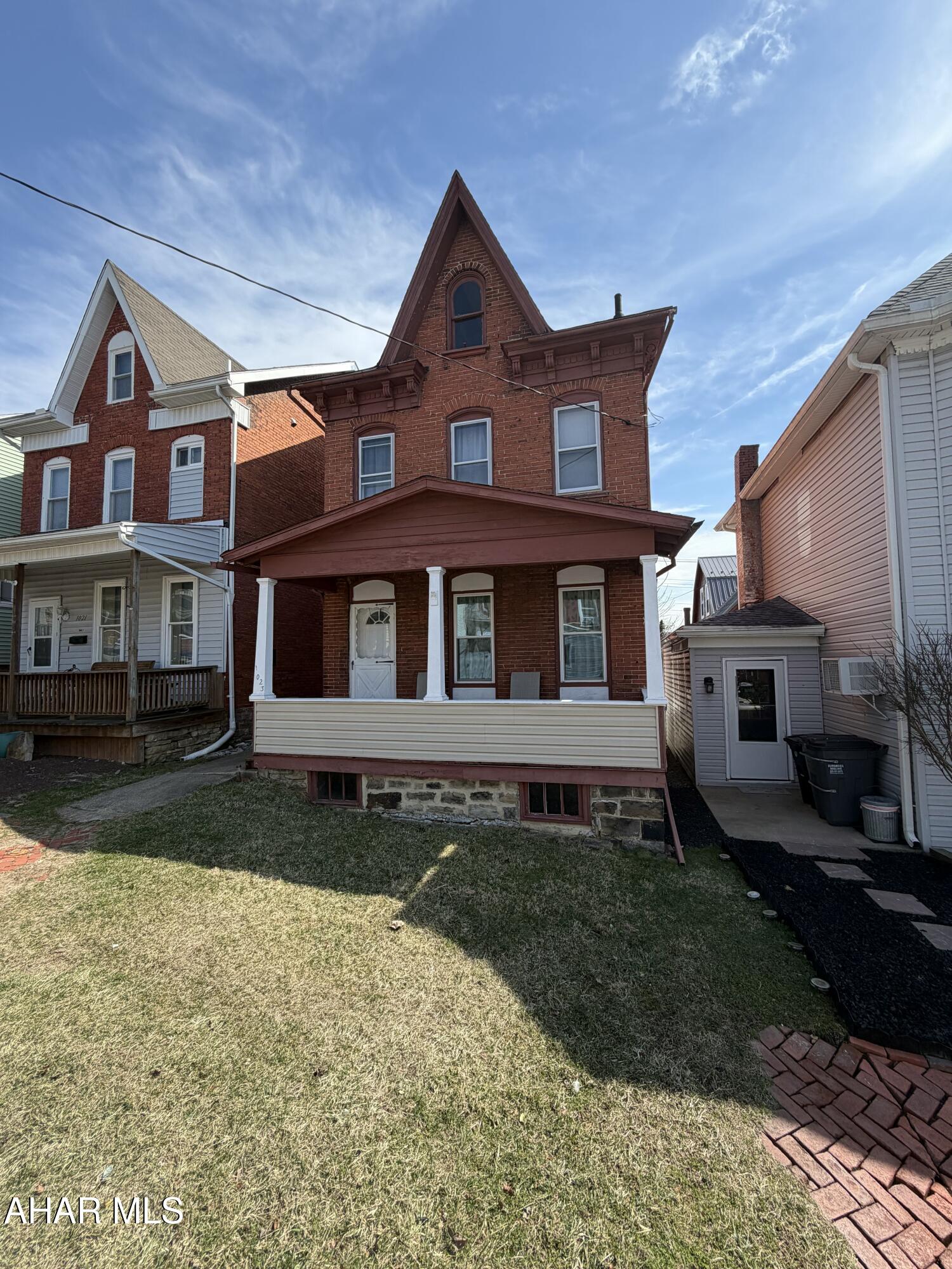 This charming 2.5-story brick home seamlessly blends classic character with smart, recent updates. Recent improvements include a new roof over the kitchen, new carpeting, new appliances, a new kitchen subfloor with vinyl flooring, fresh interior paint throughout, and a new hot water heater installed in 2024--providing peace of mind for years to come.

Ideally located near Penn State Altoona and UPMC Altoona Hospital, this property offers exceptional convenience and accessibility. 

Inside, the home features two comfortable bedrooms and a full bathroom with a tub/shower combination. The floored, semi-finished attic offers exciting potential for a flexible bonus space, home office, or potential third bedroom.

Outdoor living is easy and inviting with a covered front porch and a cozy back deck overlooking a manageable, courtyard-sized yard--perfect for enjoying outdoor space without the upkeep of a large lawn.

Whether you're seeking a solid investment or a charming place to call home, this property offers character, versatility, and opportunity. This home was previously used as a rental, providing proven income potential for investors. 

Please note: The water line to the curb box was previously affected by winter conditions. Repairs have been completed, with the line now buried deeper for added protection. The backyard has also been restored and seeded.

Seller is a former licensed real estate agent in Pennsylvania.