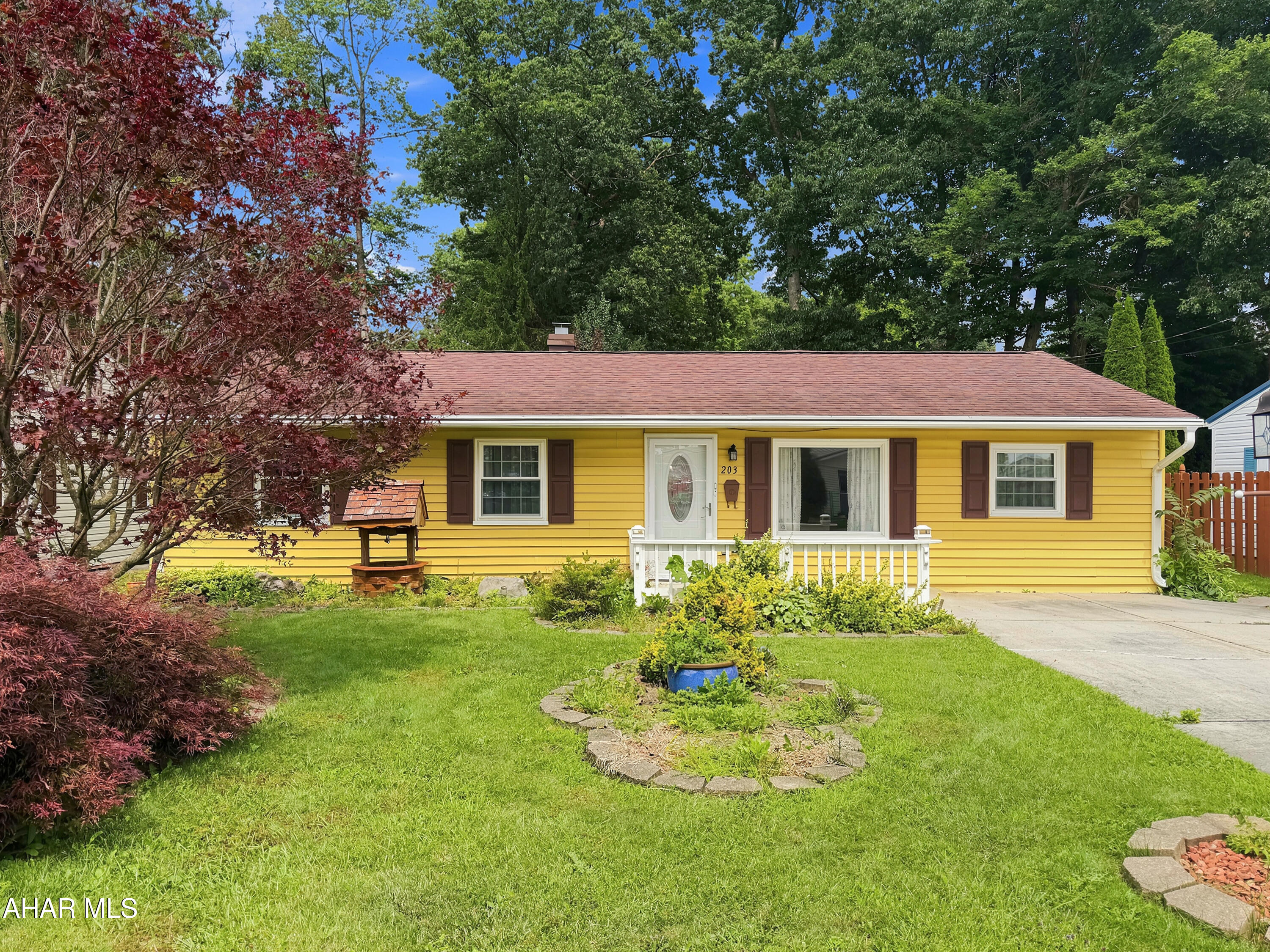 Welcome to 203 Marietta Drive in desirable Richland Township! This well-maintained ranch-style home offers the convenience of true one-level, no-step living and is ready for its next owner. Inside, you'll find a spacious living room filled with natural light and highlighted by a cozy gas fireplace, a formal dining room, a generously sized kitchen with ample cabinet and counter space, a convenient first-floor laundry room with utility sink, three comfortable bedrooms, and a full bathroom. Outside, enjoy a fenced rear yard, along with an enclosed sun porch, two storage sheds, and plenty of off-street parking. Whether you're looking to downsize or simply enjoy the ease of single-level living, this wonderful home is one you won't want to miss. Call today to schedule your private tour!