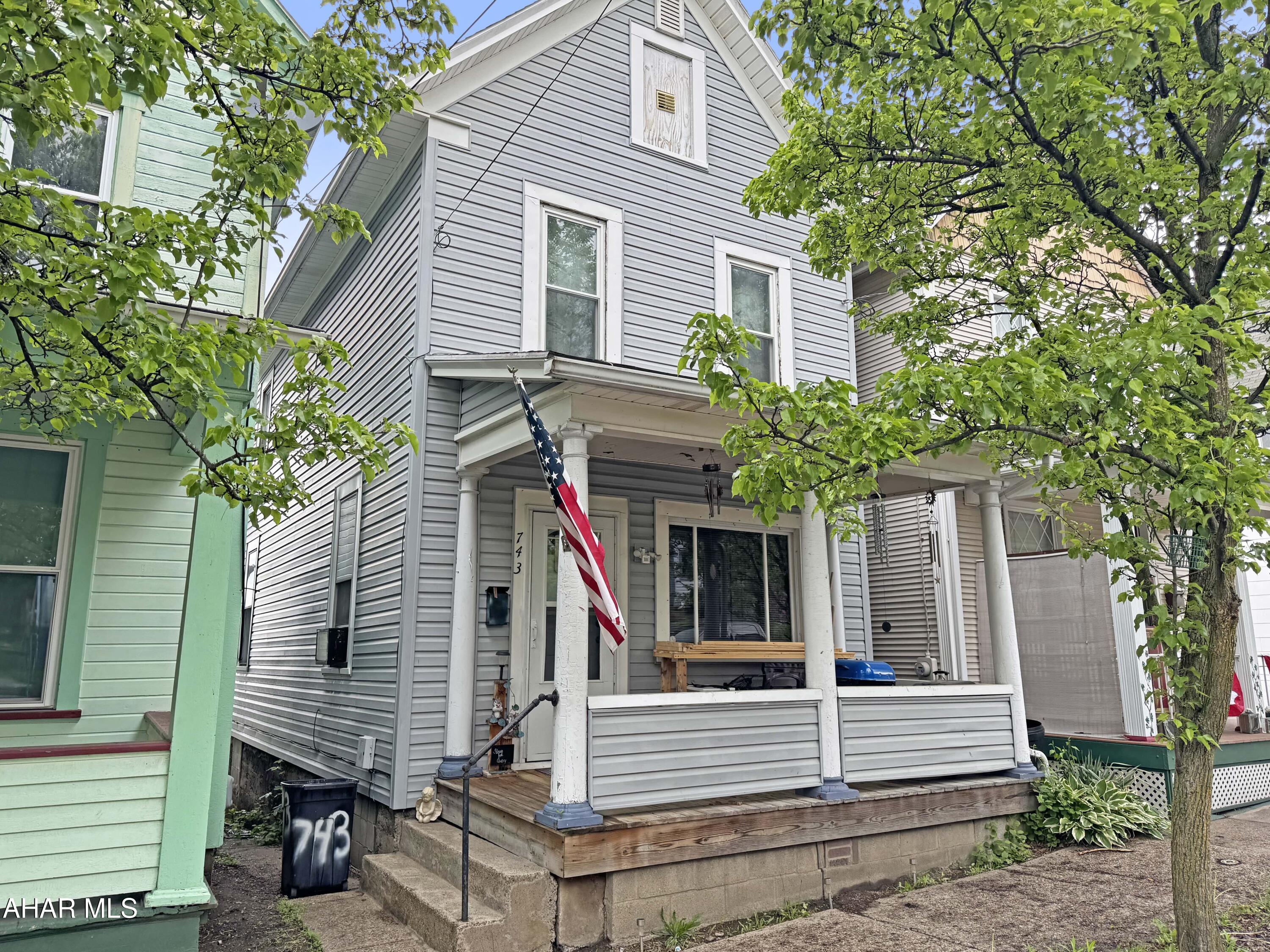 Back on market due to no fault of home! Welcome to 743 McMillen Street, located in the Dale Borough within the Ferndale School District. On the main floor, you will find a spacious living area that seamlessly flows into the dining room & kitchen. The second floor boasts two generously sized bedrooms & a full bathroom, providing ample space. While the attic & basement are unfinished, they offer great opportunities for additional storage. The laundry is conveniently located in the basement as well. The exterior features charming covered porches at both the front & rear, along w/ a lovely yard that adds to the property's appeal. Currently, this home is rented & section 8 approved for $595 monthly w/ the landlord responsible for water, sewer, & trash. Call today to schedule a viewing! The neighboring home at 741 McMillen Street is also for sale.