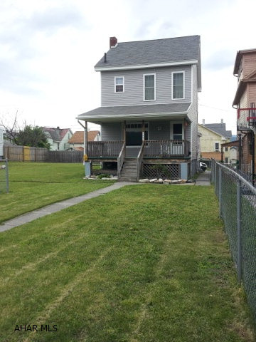 Great home on two city lots, with new siding, windows, roof.Furnace and hot water tank 5yrs old. Fenced yard with large shed. The 3rd bedroom is in the attic, must enter second floor bedroom to get to attic.