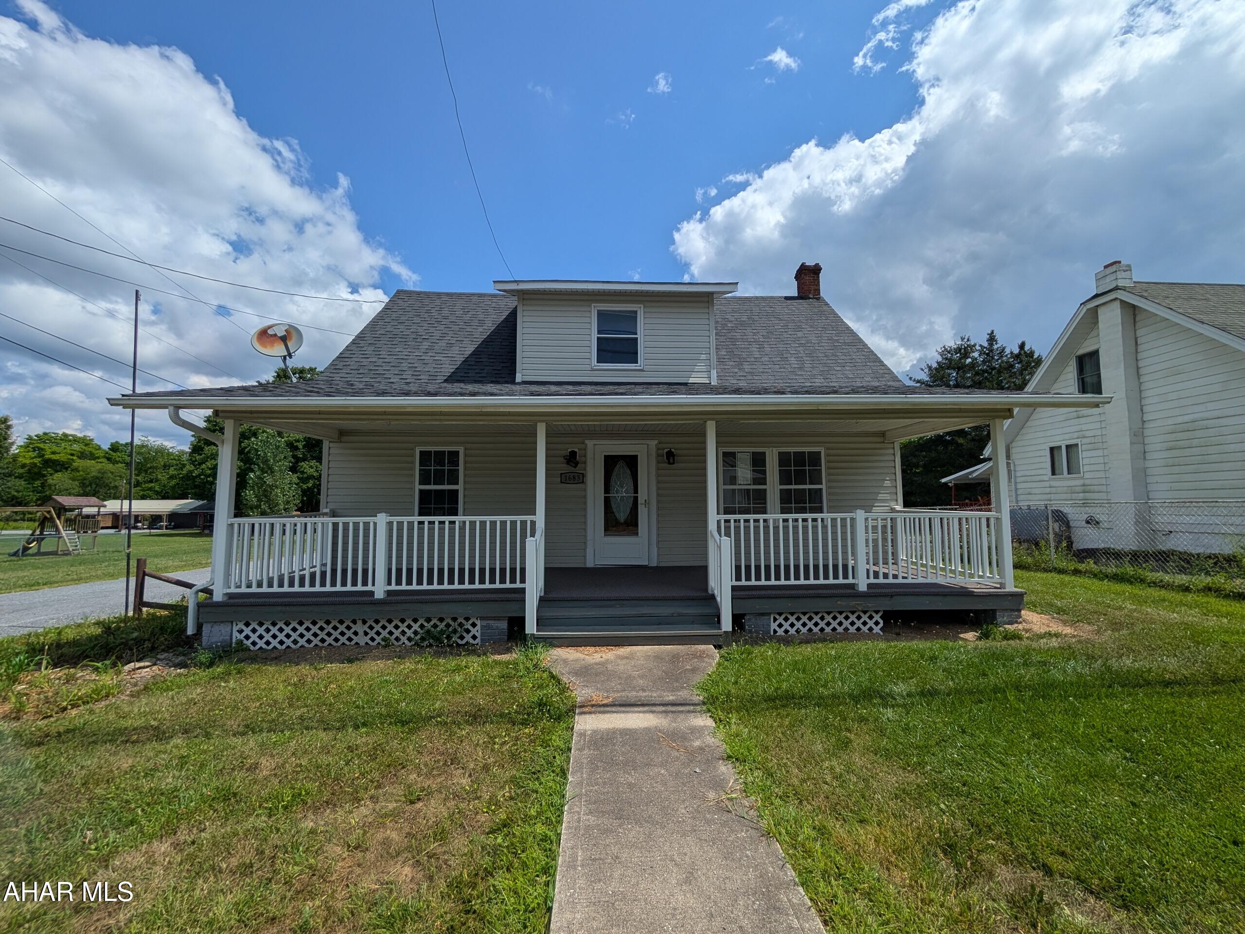 Flinton area vinyl Cape Cod home just a few quick minutes from Prince Gallitzin State Park! Features large living room, spacious eat-in kitchen plus first floor bedroom, bath and laundry for one floor living. Second floor features 2 additional bedrooms and large walk-in closet. Oversized 1 car garage, large rear deck and covered front porch. Property sold AS-IS. Seller will make no repairs. Offers must be submitted through HUD approved broker. Buyer pays both transfer taxes. Exclusive Agency. Equal Housing Opportunity. www.HUDHomestore.com. Buyer to pay any required municipal sewer testing and/or repair escrow.