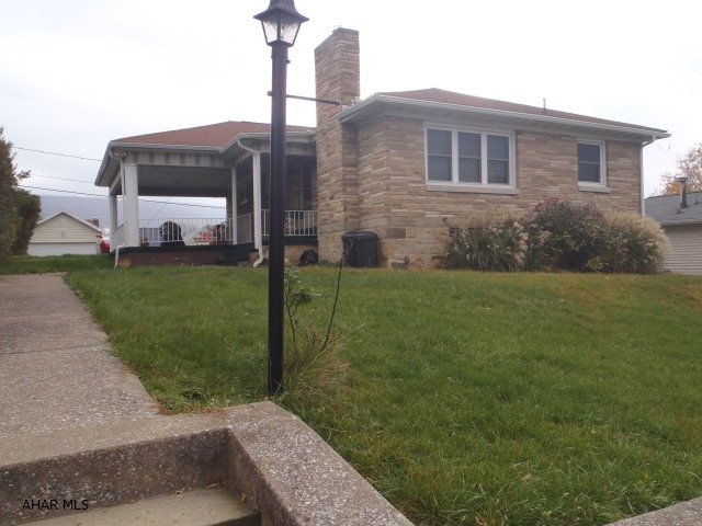 Stone rancher has remodeled kitchen and bath, newer tilt-in windows and furnace.  Great closet space throughout.  Workbench area in basement.  Gas grill outside is hooked up to gas line.  Carport or covered patio.  Short sale.
