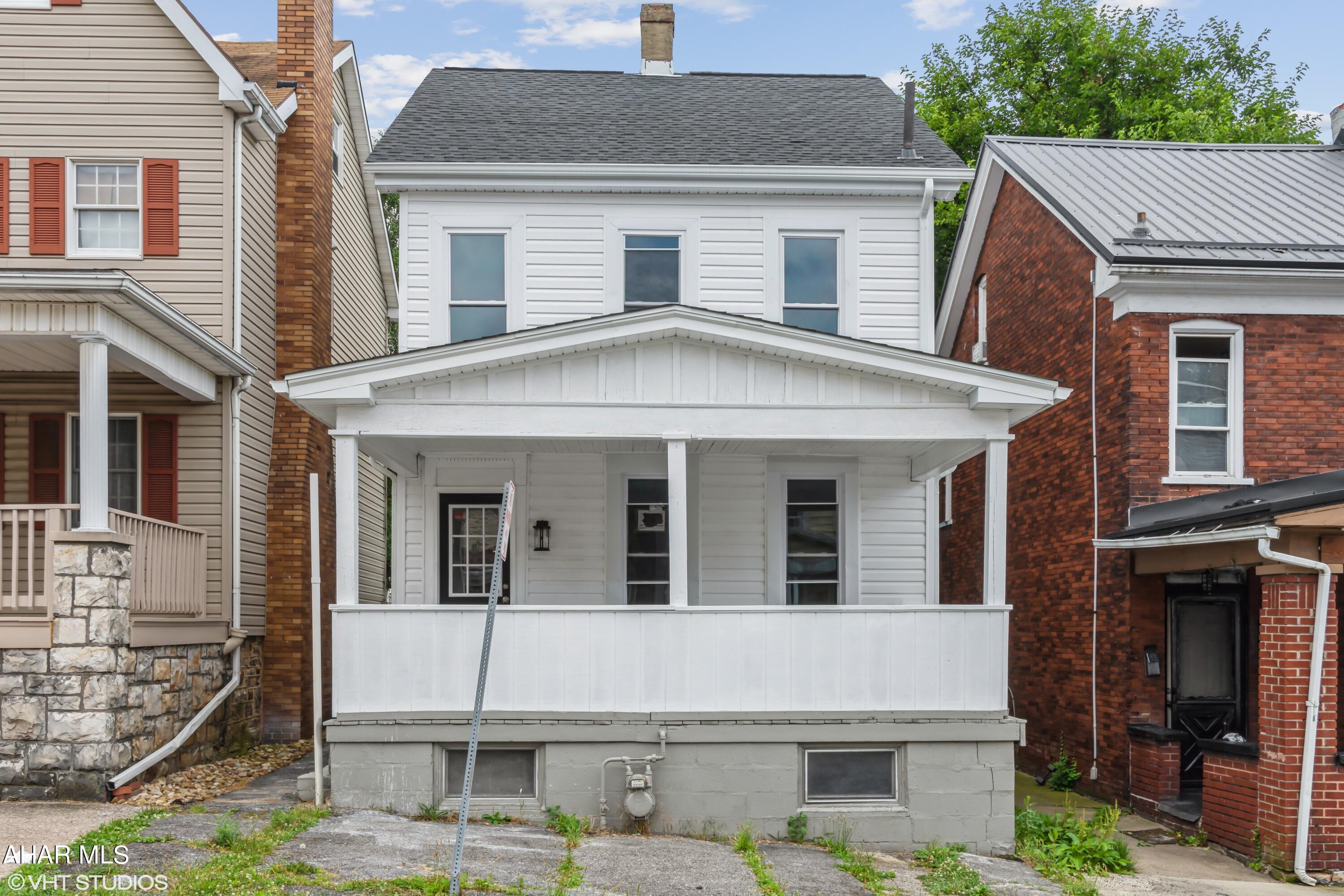 This is a newly renovated two story home in Altoona. This home has a new 100 amp panel box, roof, windows, hot water tank, furnace and siding. The kitchen has been remodeled and has granite counter tops. New flooring including luxury vinyl plank and carpet throughout. Remodeled bath with new fixtures and tub.The main floor has a living room, dining room, kitchen and mud room. The second floor has a full bath and two bedrooms. The attic being walk up is great for storage. Off street parking for 2 in the rear of the house. Nice covered front porch and deck in the rear.  This house is fresh and ready to move in to!