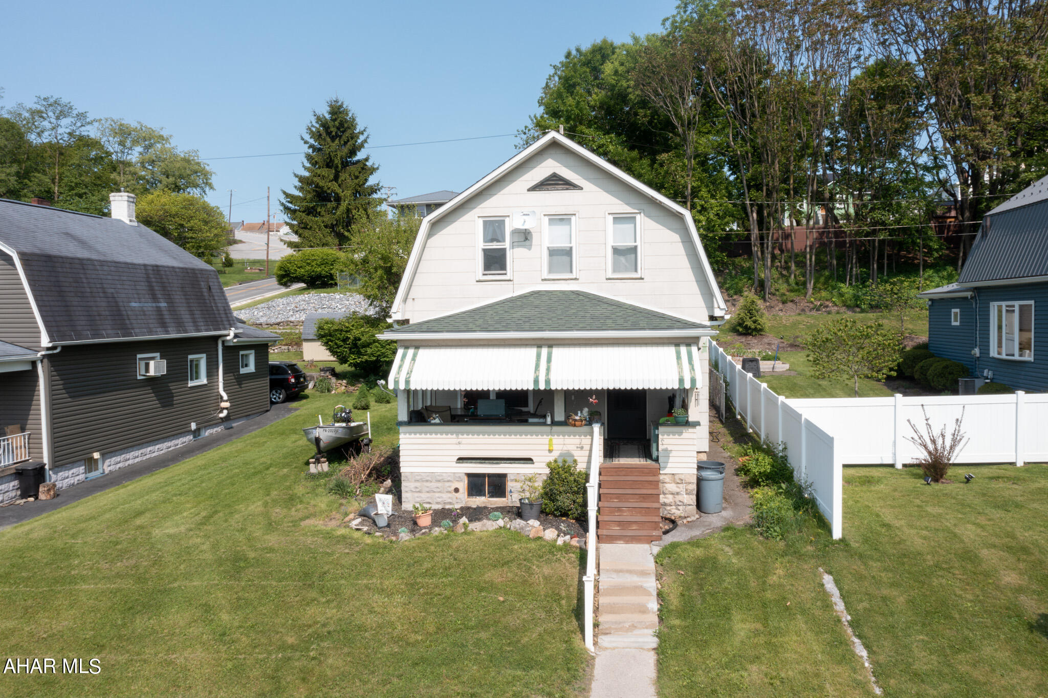 This cozy single family home sits on a dead end street in a highly convenient area in Altoona, just minutes to I-99 and major shopping/dining destinations. Upon entrance, you are warmly greeted by the cozy living room, dining room, and kitchen. Upstairs you'll find a full bathroom, two bedrooms, and a third small room, currently used as a bedroom, that could also be perfect for a nursery or extra closet space. The backyard offers low maintenance and privacy from the street above. This property is perfect for someone who is wanting to put their own touch on a house and make it a ''home''.