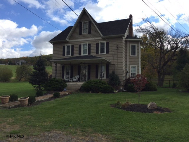 Totally refinished colonial farmhouse with huge rooms and tall ceilings. Move in ready on 2.2 acres. 3 Bedrooms, 2 bath with newer roof, windows and kitchen. Full bath on first floor. Country living only 3 miles from Rt 22.