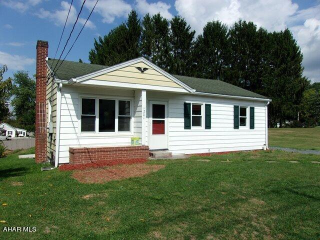 A great place to start!!! Located in a quiet established neighborhood, less than 5 minutes from downtown -  this petite charmer could be a great starting point in your home ownership goals.  3 bedrooms, 1 bath. Oak hardwood floors throughout have character. Small kitchen. Separate dining area within living room flow. Full unfinished walkout basement has much potential.  Small covered back porch connects to a new patio creating a nice outdoor space for cooking, entertaining and relaxing.  Back yard is semi-private and has lots of space for a garden. (maybe even chickens!)