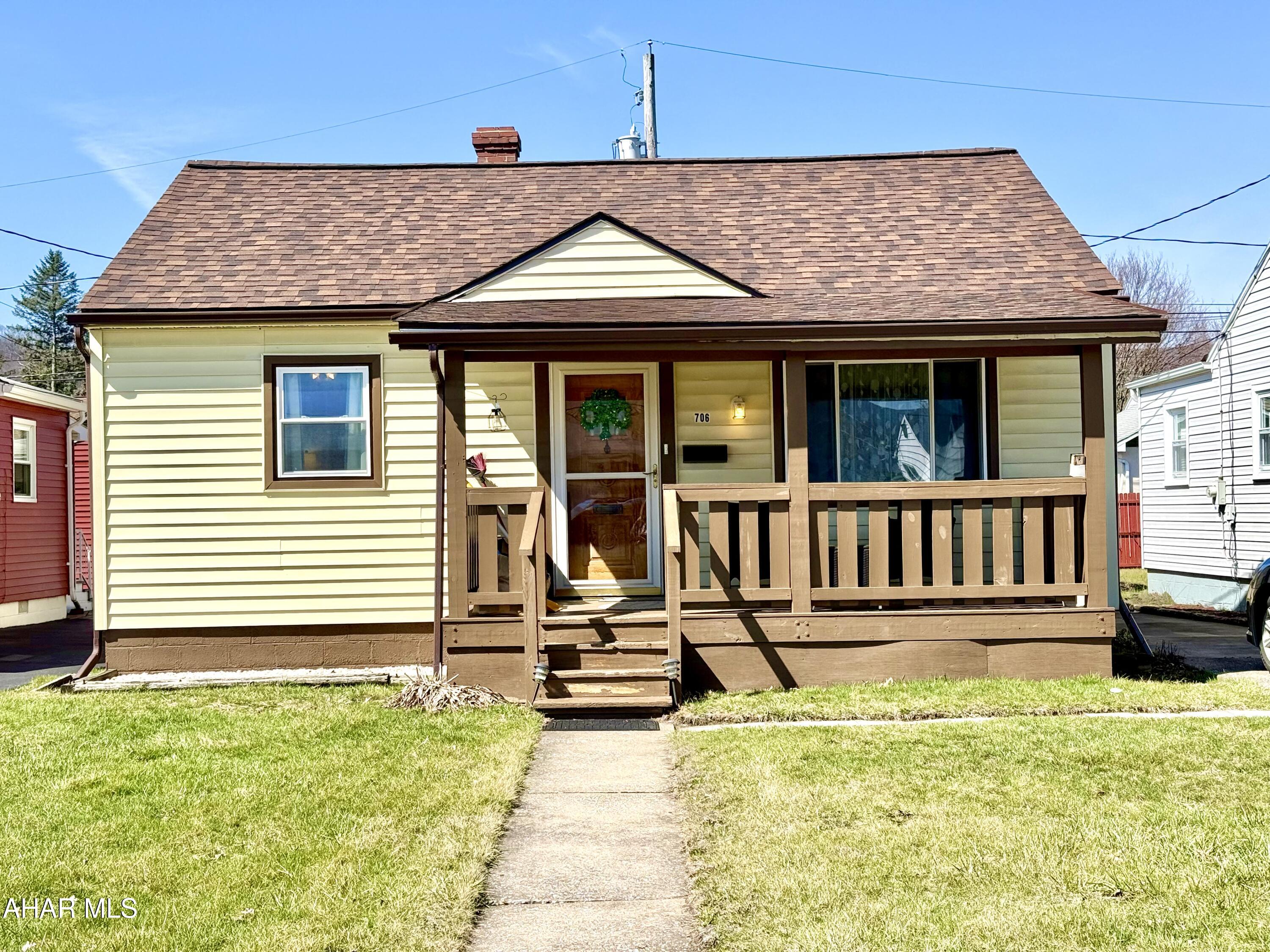 Welcome to this charming 2 bedroom, 1 bath home located in the desirable Whenwood neighborhood! This property offers the perfect blend of comfort and convenience, featuring a spacious eat-in kitchen ideal for everyday living and entertaining.

Enjoy warm summer evenings relaxing on the covered front porch or unwinding on the covered back deck overlooking the yard. Recent updates include a new roof and windows, giving peace of mind to the next owner.

Whether you're looking for the perfect starter home or ready to downsize, this home offers a great opportunity. Conveniently located just minutes from restaurants, grocery stores, convenience stores, and Penn State Altoona.

Don't miss your chance to make this affordable and well-located home your own!