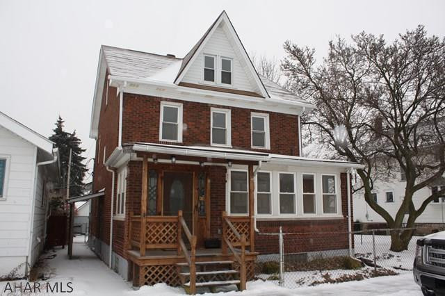 This is a double lot, all fenced with a 2 car garage.  Exterior brick has been re pointed, New railing on back deck, Total interior cleaned and painted.  Oak Kitchen cabinets , new faucet, new glass back splash and all new appliances.   Both bathrooms have new vanities and fixtures and toilets the full bath has new tub surround  There are new LED lights throughout the house, new switches and new outlets throughout.  The Electrical was upgraded to 200 AMP, The garage is painted inside and out. The house foundation above ground has been sealed and painted.  The basement walls were all cleaned sealed and painted.   This is home is move in ready and will have no issues qualifying for FHA or VA  Call the Listing agent for a personal tour.   Furnace and roof are  only 6 to 7 years old