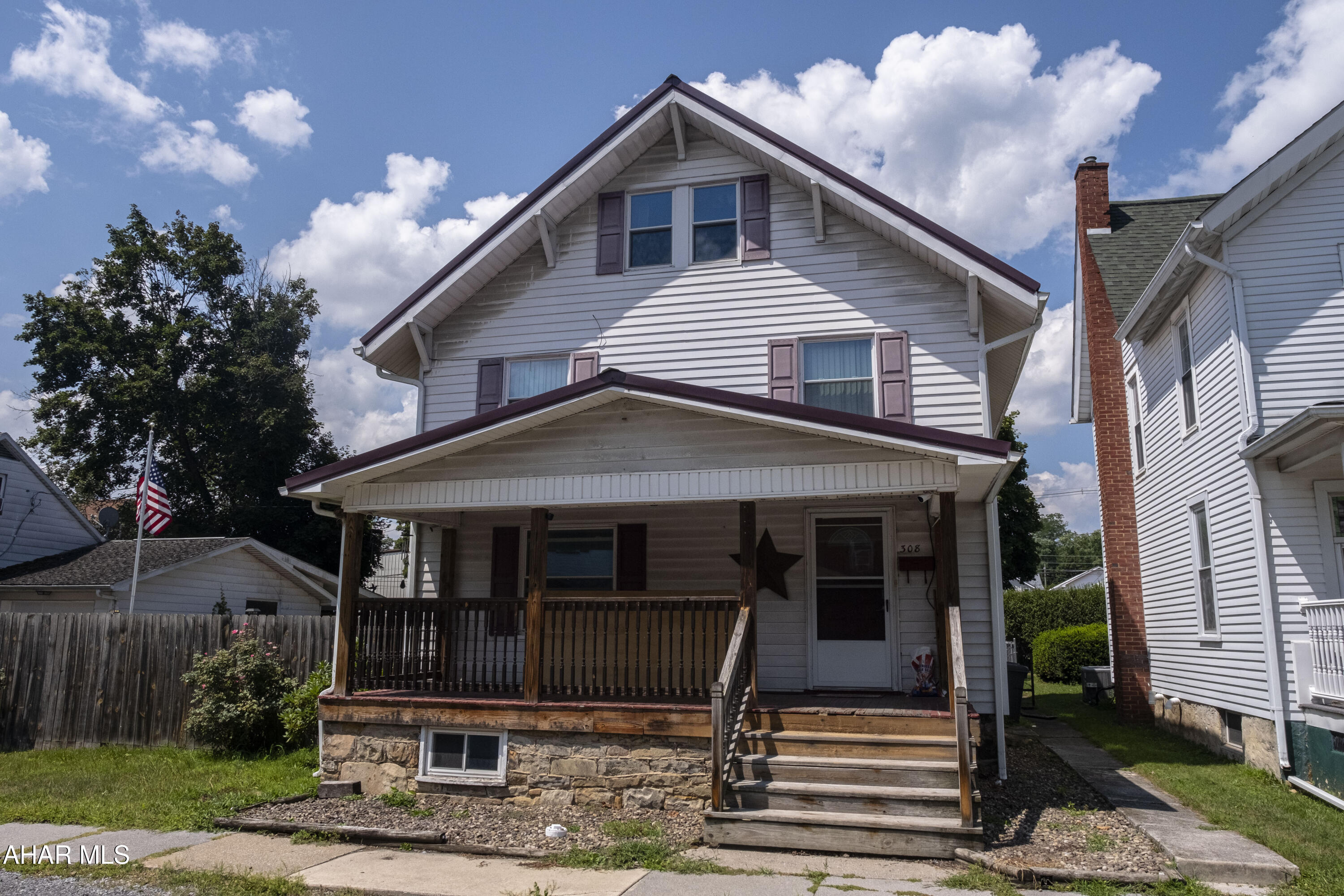 Spacious and full of potential, this 4-bedroom Bellwood Borough home offers over 2,100 square feet of living space on a generous 64x180 level lot—just steps from Bellwood-Antis schools. The main level features a full bath, while the second-floor bath has been taken down to the studs and is ready for your custom finish. A finished attic adds valuable bonus space—ideal for a home office, playroom, or additional bedroom. Recent updates include a high-efficiency hot water boiler furnace, updated electrical, newer windows, and a newer front porch. Outside, you'll find a metal roof on both the home and the oversized 24x21 two-stall detached garage, complete with electric service, overhead doors, and openers. Whether you're looking to move in and make updates over time or dive into a full renovation, this home offers a prime opportunity in a desirable neighborhood.