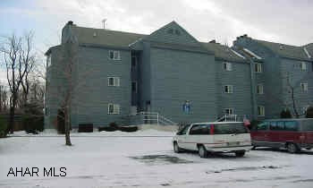 1ST FLOOR UPDATED STUDIO CONDO WITH APPLIANCES!  QUAINT AND COMFORTABLE.  SLEEPS 4.  ASSOCIATION DUES $170/MONTH INCLUDES TRASH, CABLE, EXTERIOR MAINTENANCE, POOL, TENNIS, ETC. "1ST FLOOR CONVENIENCE" COZY, UPDATED STUDIO CONDO IN BLUE KNOB WITH APPLIANCES!  FRESH PAINT, NEW VINYL FLOORS AND BERBER CARPET, NEW WALLPAPER, NEW TILED FIREPLACE HEARTH AND MANTEL AND COMES WITH FURNITURE AND MORE.  CAN PRODUCE INCOME.  24 HOUR NOTICE.