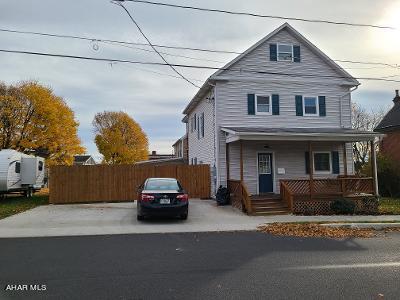 Beautifully remodeled home in Ebensburg Borough. The kitchen has been remodeled and the following features are all new (since 2019): the electrical, the plumbing, driveway, sidewalk, fence, patio, and the bathrooms. You'll love the hardwood floors, the high ceilings throughout and the enclosed side yard.