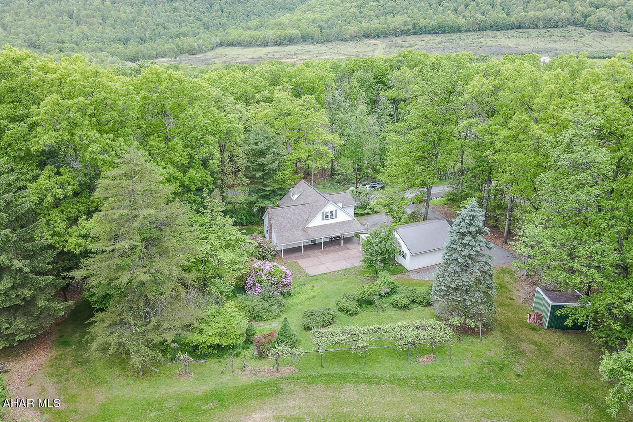 Tucked into the peaceful hollows of Tyrone, this beautifully updated Cape Cod combines charm, functionality, and thoughtful improvements throughout. Inside, you'll find custom oak hardwood plank flooring, solid oak interior doors, and a warm, inviting layout designed for comfortable everyday living. The remodeled kitchen features granite countertops, stainless steel appliances, abundant cabinetry, and a large center island with excellent storage and workspace.
The spacious first-floor primary suite offers a walk-in closet and private full bath, while the main level also includes a generously sized guest bath with laundry area. Upstairs provides flexible living space with two to three additional bedrooms, or the option for a home office, den, or hobby room. The finished lower-level family room features a cozy gas fireplace, creating the perfect setting for relaxing or entertaining.
Recent major improvements add peace of mind, including a newly installed septic system and basement waterproofing enhancements. A newer detached two-car garage complements the integral garage, providing ample parking, storage, and protection from the elements. The property also includes two functional wells. A newer well servicing the home and a secondary well ideal for outdoor use and landscaping.
Situated on approximately 1.5 acres, the outdoor space is equally impressive with mature landscaping, blooming rhododendron and laurel, grapevines, apple and plum trees, a large concrete patio, and two covered porches perfect for enjoying the quiet surroundings. Whether you're looking for space to entertain, garden, or simply unwind, this property offers a little bit of everything.