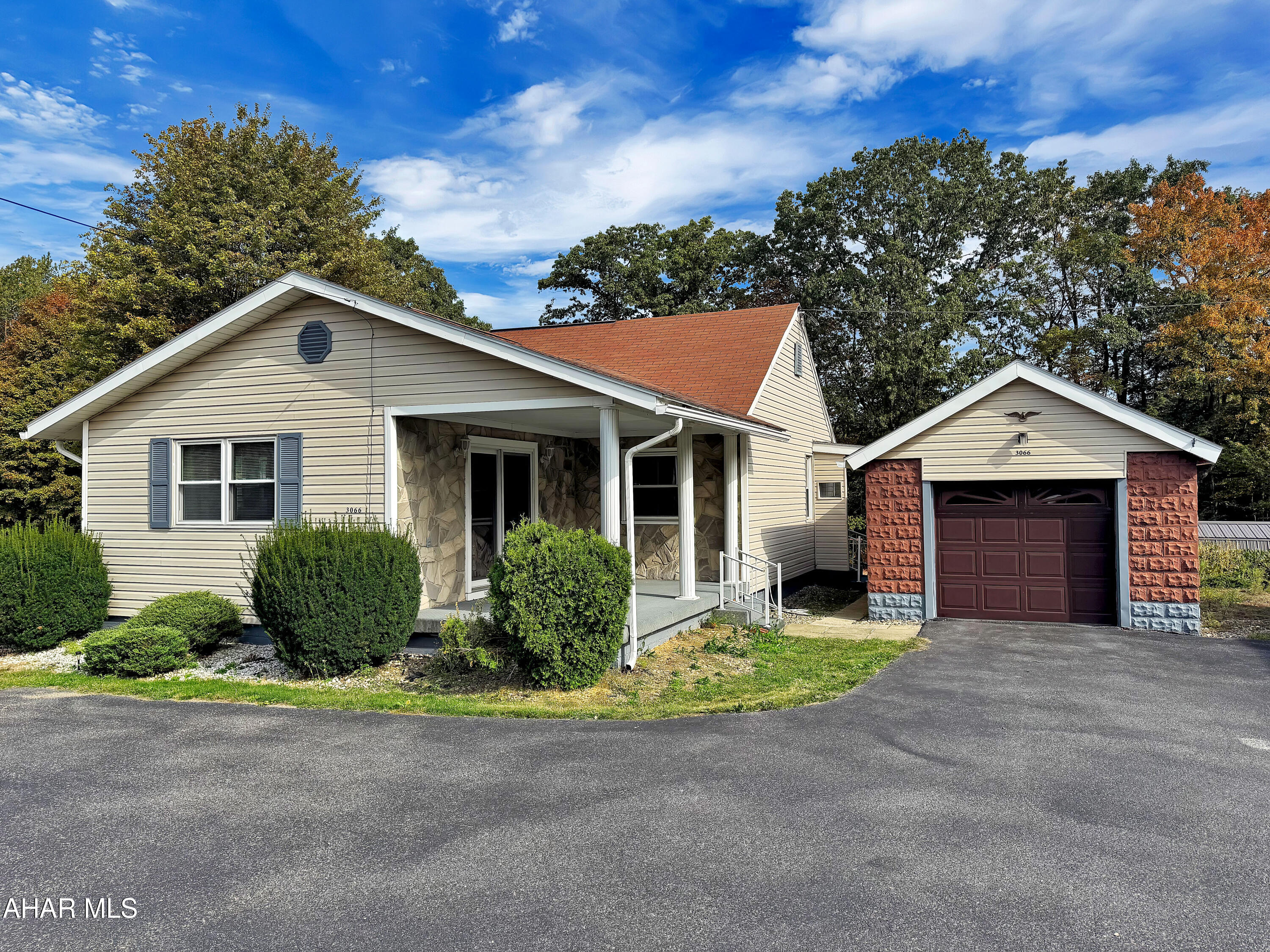 Welcome to 3066 Ben Franklin Hwy in the Blacklick Valley School District! This well-maintained home sits on a beautiful, private lot & offers plenty of space inside & out. The main floor boasts a bright & spacious living room, formal dining room, a large eat-in kitchen, two generous bedrooms, & a full bath. The finished basement adds even more living space w/ a cozy propane fireplace, laundry area, half bath, & ample storage. Outside, enjoy a one-car detached garage, a large paved driveway, two storage sheds, & a spacious yard perfect for relaxing or entertaining. Don't miss the chance to make this charming property yours, call today!