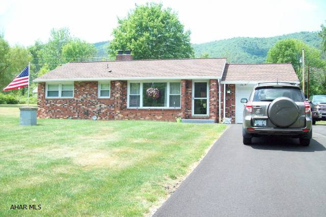 Brick ranch home with 2-bedrooms, full bath, full basement,rear patio, 1-car attached garage,new macadam drive-way.