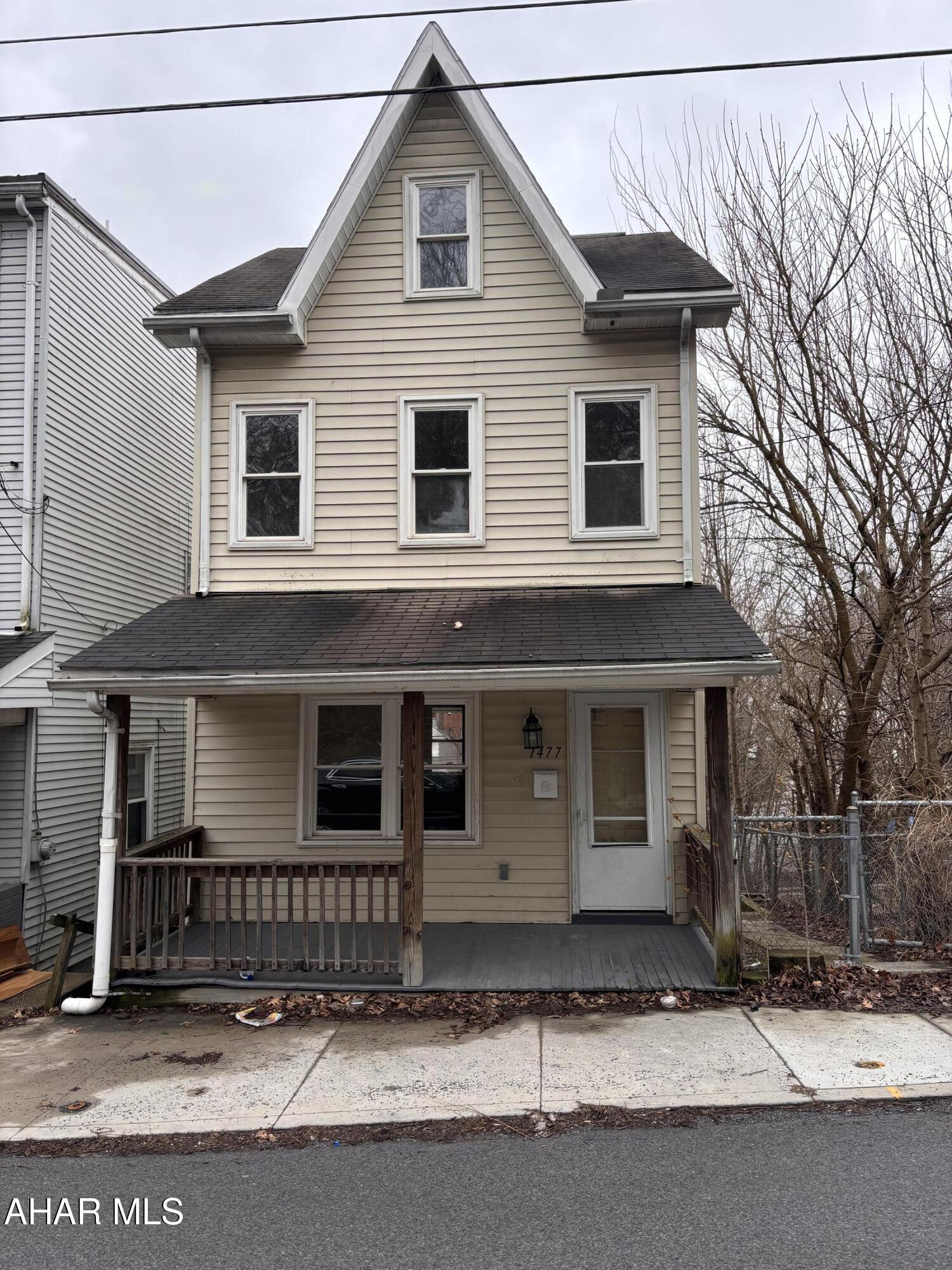 Come check out this home which features a nice sized kitchen including an oven and refrigerator (Appliances in the house are as is.) 2 bedrooms and a full bathroom on the second floor, as well as a finished third floor which can be used as a bedroom!  Third floor square footage is not included above grade square footage.  There is a deck coming off the rear second floor and a spacious backyard as well.   Home was basically a gut down remodel in approximately 1992.  
3rd floor is not counted as a bedroom due to steep and hard to maneuver steps.

Leave 5 business days for seller's acceptance. 

All offers must be sent to Patrick Altiero.

Buyer and buyer's agent to verify access to parking on rear parking pad.  Buyer must pay both transfer taxes.