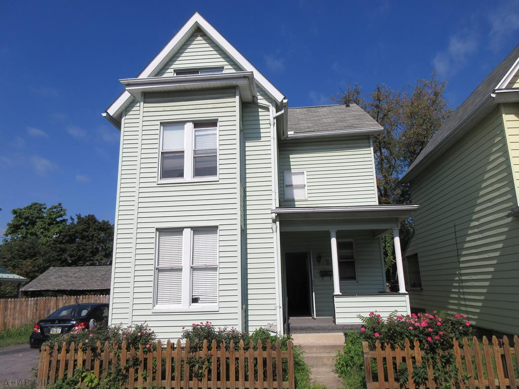 Large 2 story Altoona area home with large lot and off-street parking. Large kitchen with adjoining laundry and half bath. 3 bedrooms and loads of possibilities. AS-IS sale. Seller will make no reapirs.