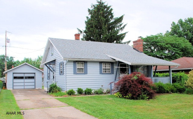Really cute home with beautiful hardwood floors. New roof 2013.  Large, heated, finished room on second floor could be third bedroom.  Ceramic tile extra shower in basement.  One car detached garage.  Laundry currently located on main floor in bedroom for accessibility but seller will move back to basement if  buyer wants.