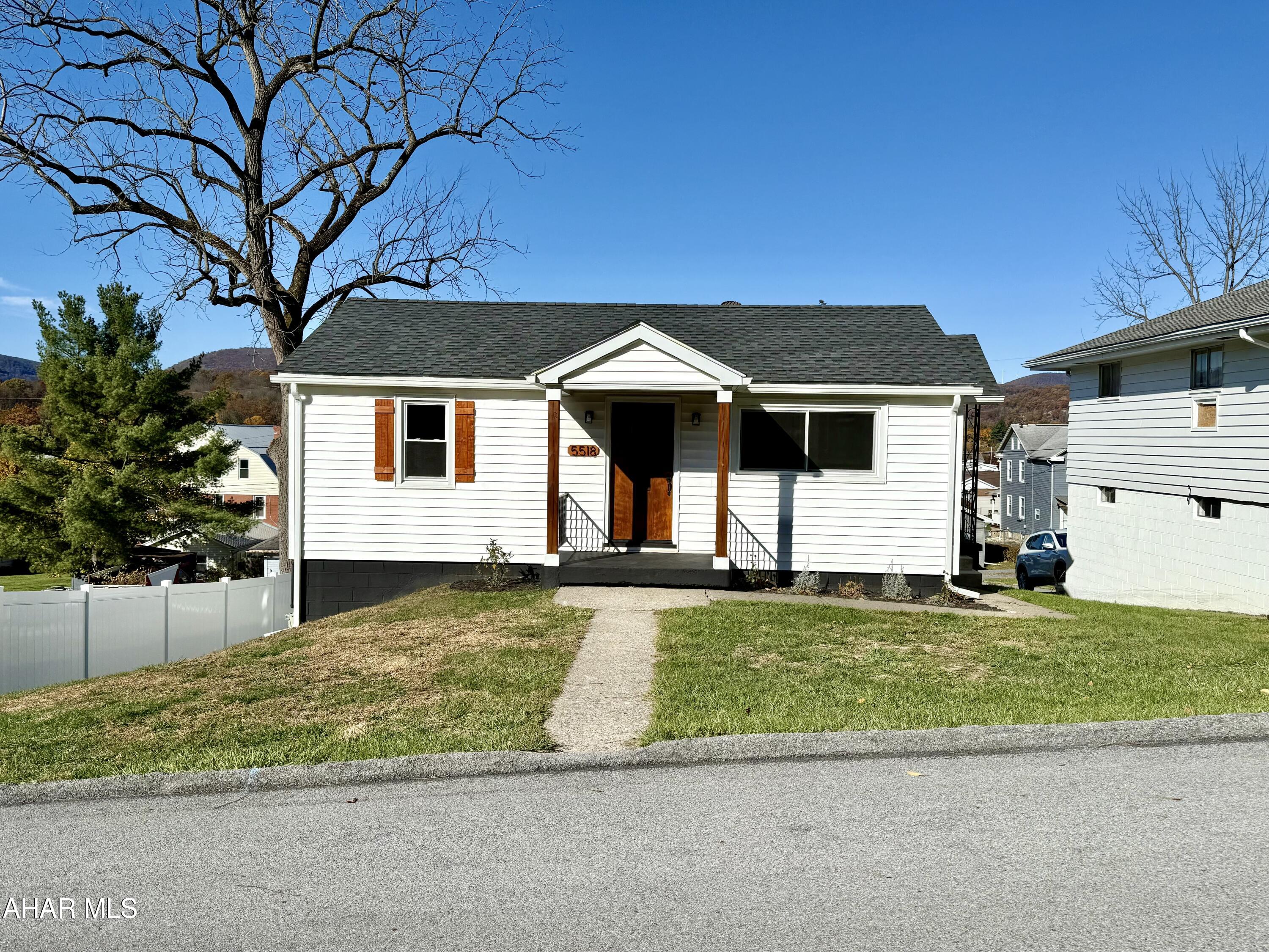 Beautifully updated from top to bottom, this 2-bedroom, 2-bath home offers modern living in one of Altoona's most desirable neighborhoods. The spacious primary suite features an en-suite bath and a walk-in closet for added convenience.  An additional living area at the rear of the home provides flexible space that could easily be enclosed to create a third bedroom, home office, or den.

Enjoy peace of mind with brand-new updates throughout, including roof, windows, furnace, gutters, and water heater. The home also features central air and a large one-car garage.

Located in Highland Park, this property offers a beautiful view and the perfect combination of quality, comfort, and location. Truly move-in ready and waiting for its next owner! Make 5518 5th Ave you're next move!