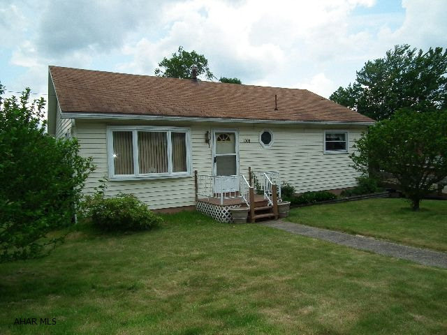Well maintained 4 bedroom 1 story home on .3 acre lot.  Desirable area.  This home has a full basement partially finished with large spacious bedrooms including Master bedroom with Master bath.  Open floor plan in kitchen invites conversation from dining area.  Covered porch allows for summer evening enjoyment.  2 paved driveways allows optional entry from 1st floor to integral garage in back.  Newer Windows, central vac.  See Pictures