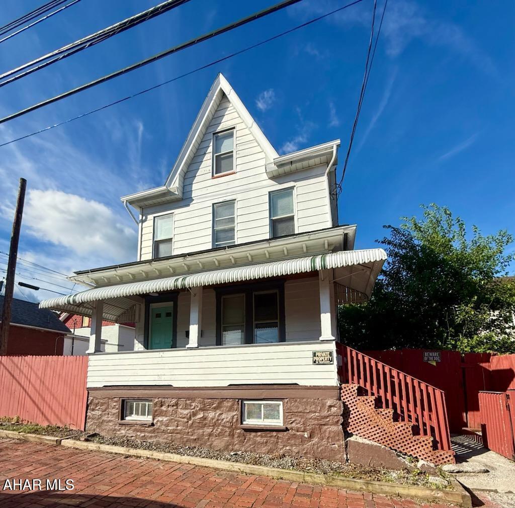 This three bedroom home is ready for a new owner or perfect to as a rental. The main level features, laundry on enclosed porch, living room, dining room, and kitchen. The second floor offers three bedrooms and a full bathroom. The attic could be converted to a fourth bedroom. The outside offers a double lot with fenced yard. Add your personal touch to make this house your next home. Call listing agent for more information and your private tour.