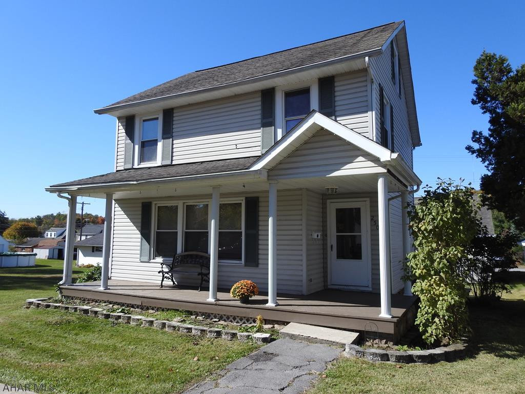 Hileman Heights neighborhood is where you'll find this nicely updated, 3 bedroom 1-1/12 bath home.  Spacious and bright kitchen with oak cabinets and sliders that lead out to the large back deck.  Third floor is partially finished with heat, so a little extra finishing and it could be a possible 4th bedroom or den/office.  Plus there's a 28x34 detached 3-car garage with extra large doors that's an added plus!   Call for a personal tour.