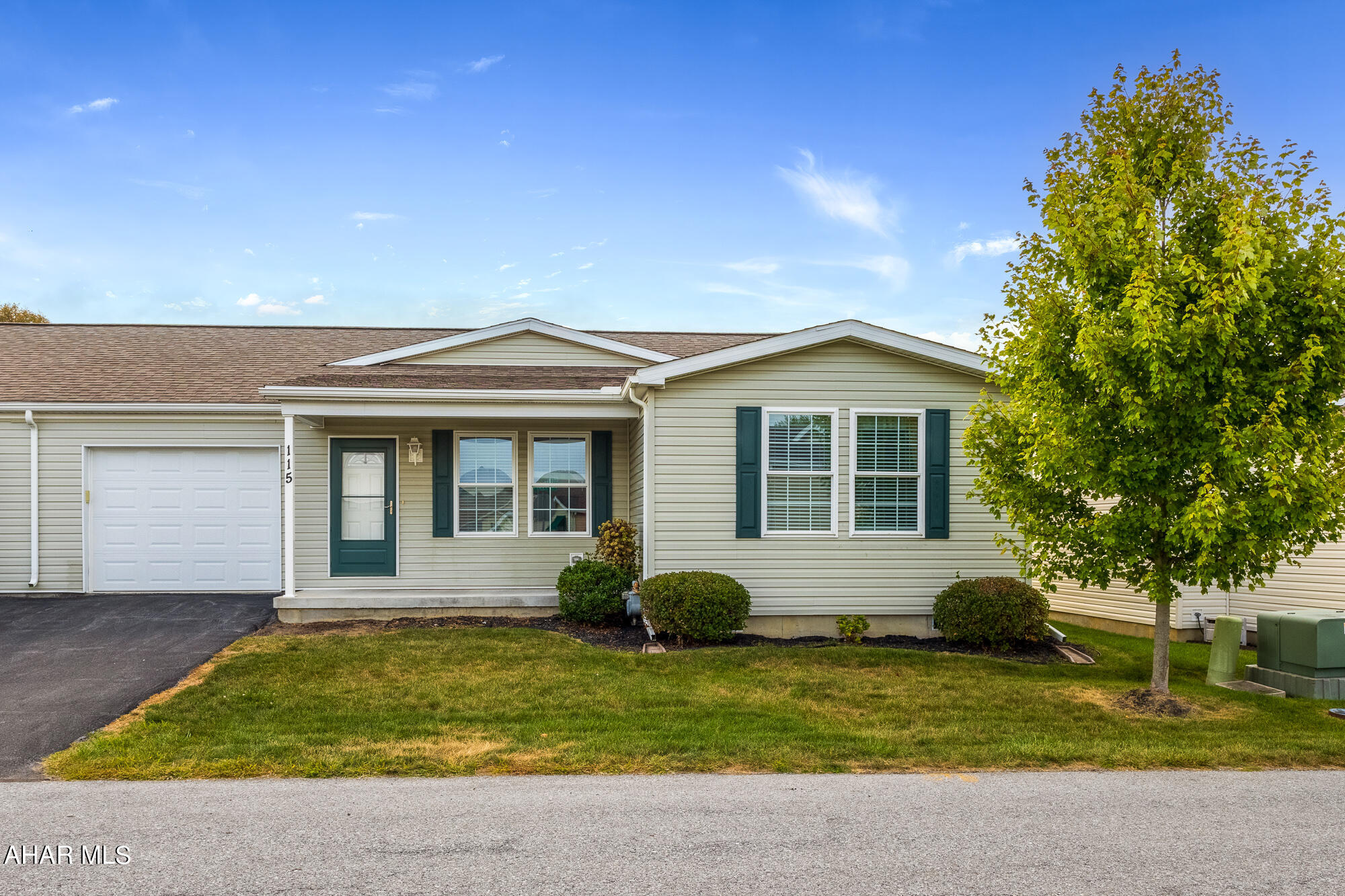 Home was built in 2017 - Great opportunity for ownership of one story home with no maintenance required on the outside. Spacious kitchen, large laundry room off kitchen, open living room, 2 bedrooms, 2 full baths with attached garage. OPEN HOUSE on Sunday, September 22nd 11:00AM-2:00PM.