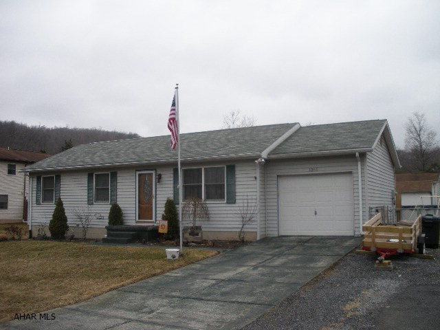 Well maintained Ranch style home on No Outlet Street.  Three bedrooms, 1 full bath, eat-in kitchen with all appliances.  Laundry closet.  Patio doors lead to a new deck, above ground pool with deck, new liner, fenced rear yard with shed.  1 car attached garage all on a 80X120 lot.  Please remove shoes....