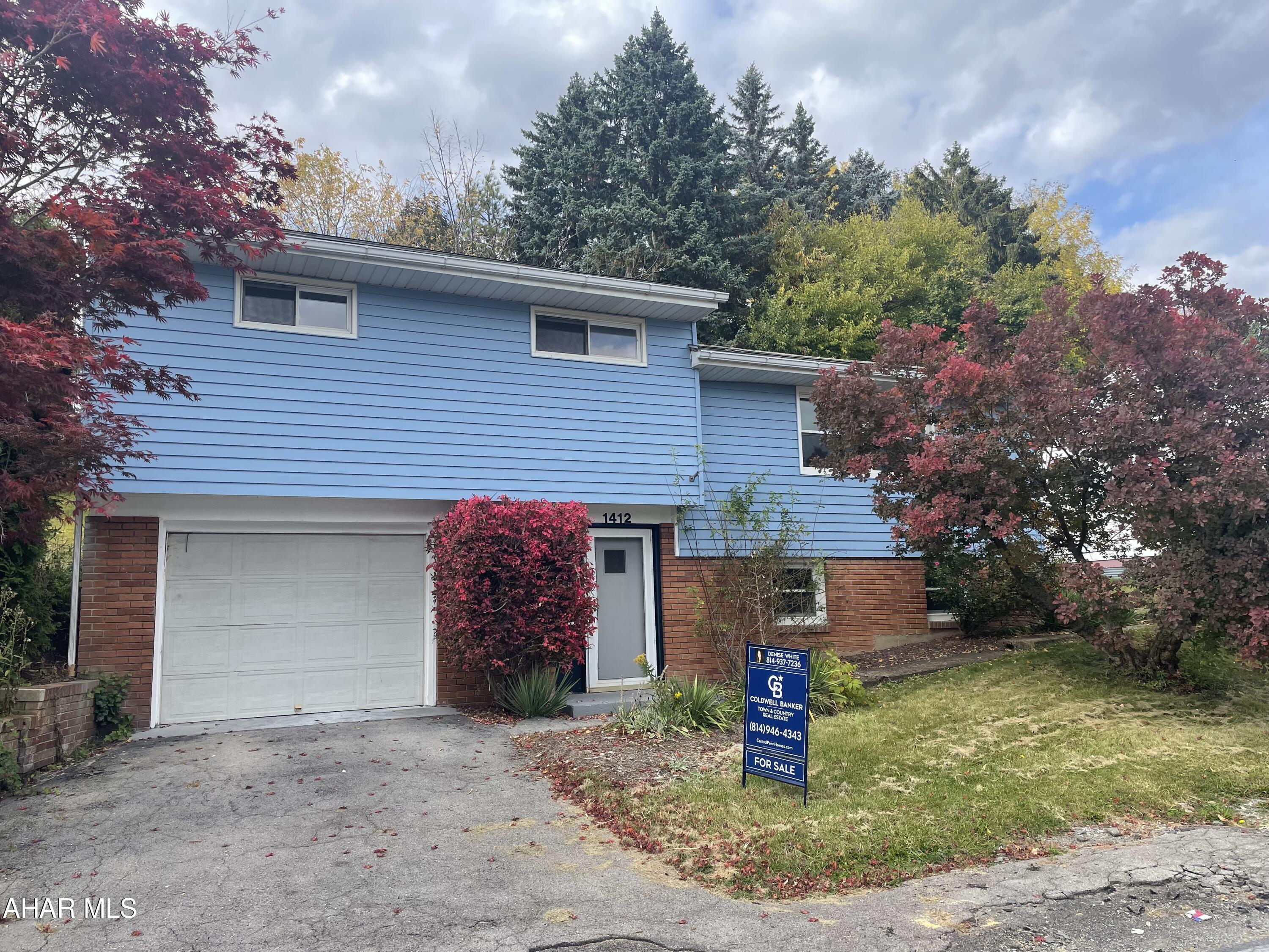 Multi level in Pleasant Valley Area. 3 BR 1.5 bath home featuring  spacious living areas. One car attached garage. New electrical service 2022. Storage area off of back patio. Take a look and make this your home!