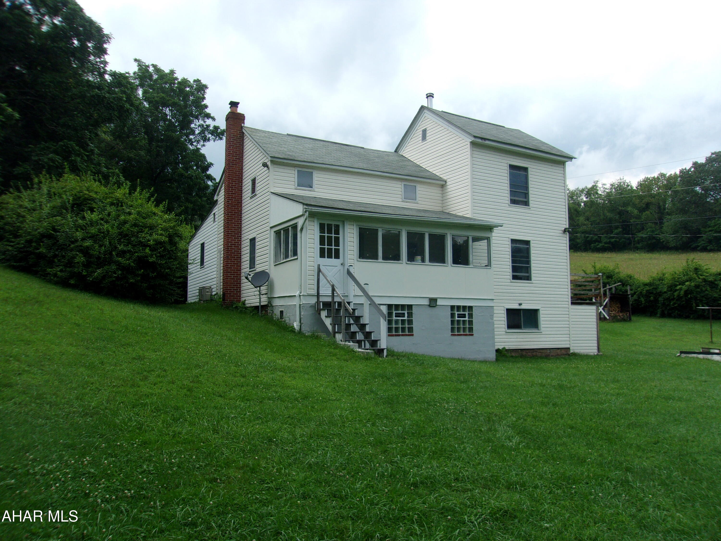 Private, quiet location with 2 story home. Mostly wooded land with some well kept fields and a pond.  Property was recently partially timbered - select cut.   Trails throughout for forest exploration.
House is a raised 2story with 2 large bedrooms and a full bath on the first floor. Beautiful wooden ceilings!  The house is heated by wood.  There is a wood stove in the living room and the kitchen stove is actually a wood stove.  The second floor has the potential for a primary bedroom sanctuary with a full bath and separate sitting room or office.  The original hand dug well is in the front of the house and there is a newer, deeper well in the back of the property.
The current owner has traced the land and descendants back to the original steward in 1792.  If you love knowing the history of your property, this may be the place for you!