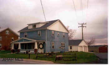 Rt 36S from Roaring Spring; 2nd home on right after Ore Hill lite.  Newer windows, roof & furnace; vinyl sided 2-car garage J-496 Rt 36S from Roaring Spring; 2nd home on right after Ore Hill lite.  Newer windows, roof & furnace;vinyl sided 2-car garage.  J-496