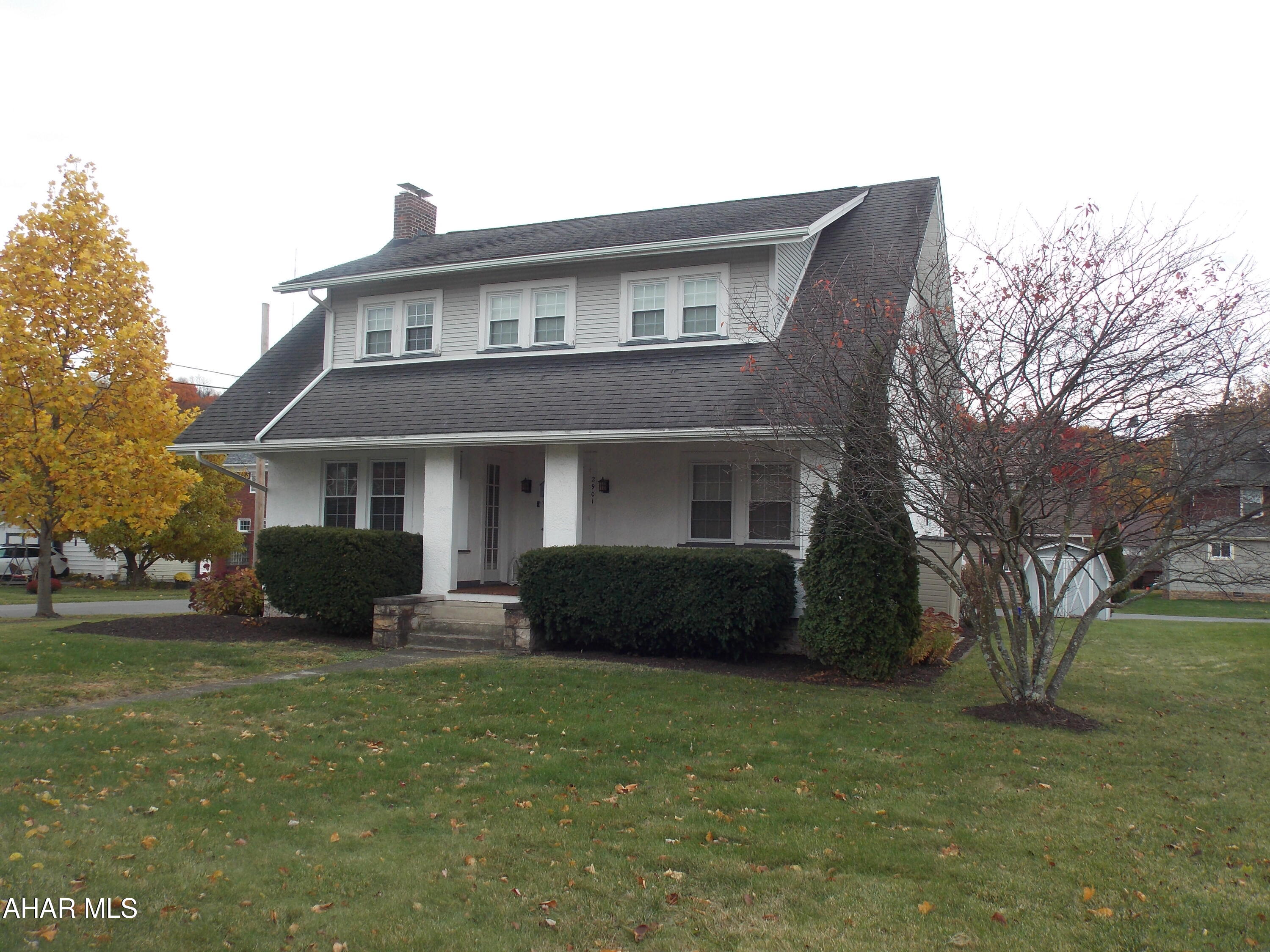 Take  look at this beautiful home with so much character and great space for your family.  Located in a very desirable section of Altoona close to shopping, restaurants and I 99, this may be the home you have been waiting for. Step right in and you will notice the hardwood floors and crown molding that run throughout the house. The eat in kitchen is stunning  and bright and with the cream colored cabinets and gorgeous counter tops. Tons of space for more than one cook to prepare family dinners in this updated kitchen.  All the appliances stay too, now that is a plus. The dining room is large and will allow room for guests during the the Holliday season. You will love the character that the French doors add walking into to the LR and DR. The hardwood floors continue into the living room and there is a wall of built in shelves around the fireplace.  Down in the basement you will be shocked to find more living space, with a half bath and an enormous laundry room. This is the perfect place for the kids to play or watch football or movies.  On the second floor you will find an updated bath, 3 nice sized bedrooms  and a master BR with 2 large closets.  
Outside you will find a covered front porch and a 17 x 29 deck for summer entertaining. There is off street parking in the back of the house as well as 2 sheds.
Hurry and schedule a showing to see this lovely home in the Columbia Park section of Altoona.