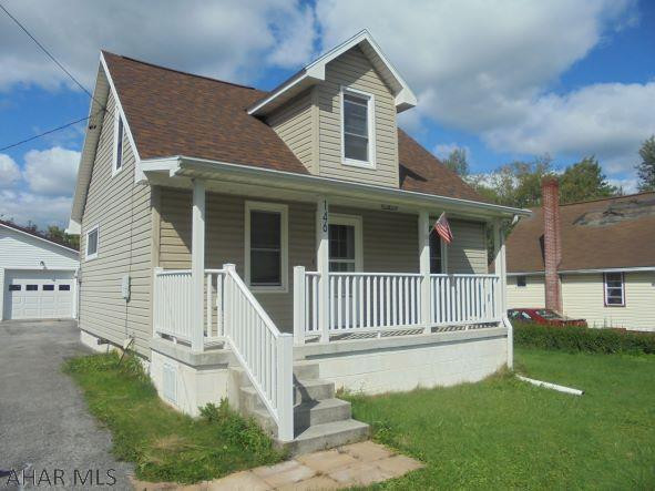 Ebensburg- Cozy 3 BR, 2 BA vinyl cape cod  on 60' x 200' lot.  There is a 24 x 40  detached  garage.  New roof and newer windows.  Gas, hot water heat.  Priced to sell at $104,900.