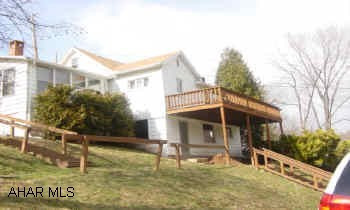 RT. 36S, R ON RT. 26S - 2.5 MILES, LEFT AT COUNTRY KETTLE, TURN LEFT AT COL. JOHN L - GO TO STOP SIGN, LEFT AT STOP ON E CYPER, GO 1.5 MILES, MAKE LAST RIGHT BEFORE BIG BRIDGE, FOLLOW NSIGNS. CABIN WITH GREAT VIEW AND ACESS OF THE RAYSTOWN BRANCH OF JUNIATA, HUNTING, FISHING, SWIMMING, BOATING, STATE GAMELANDS, WONDERFUL WEEKEND RETREAT FOR FAMILIES, APPROXIMATELY 300 FT FROM RIVER, QUIET PRIVATE COMMUNITY, STATE GAME LAND,  CLOSE  ACCESS TO 600 ACRE PRIVATE HUNTING LAND $25 MEMBERSHIP