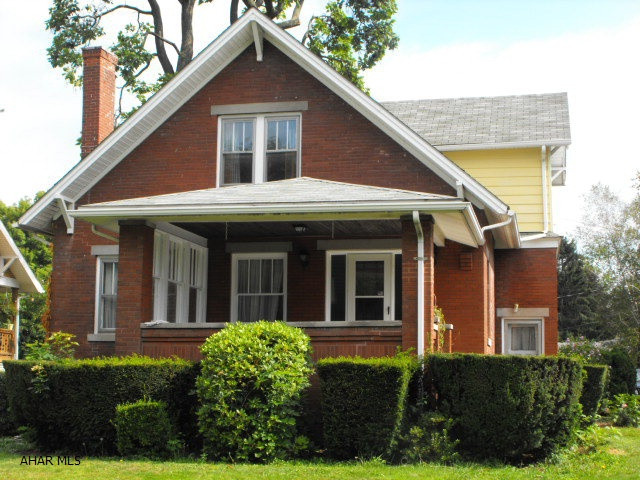 Terrific 1 1/2 story brick home, lots of charm including hand painted mural in LR.  Large rooms & tons of storage.  First floor laundry & bedroom with 1/2 bath.  Lots of potential and is a great investment for the buyer who can do their own work or an investor to flip. Freshly painted exterior house should qualify for all types of loans.