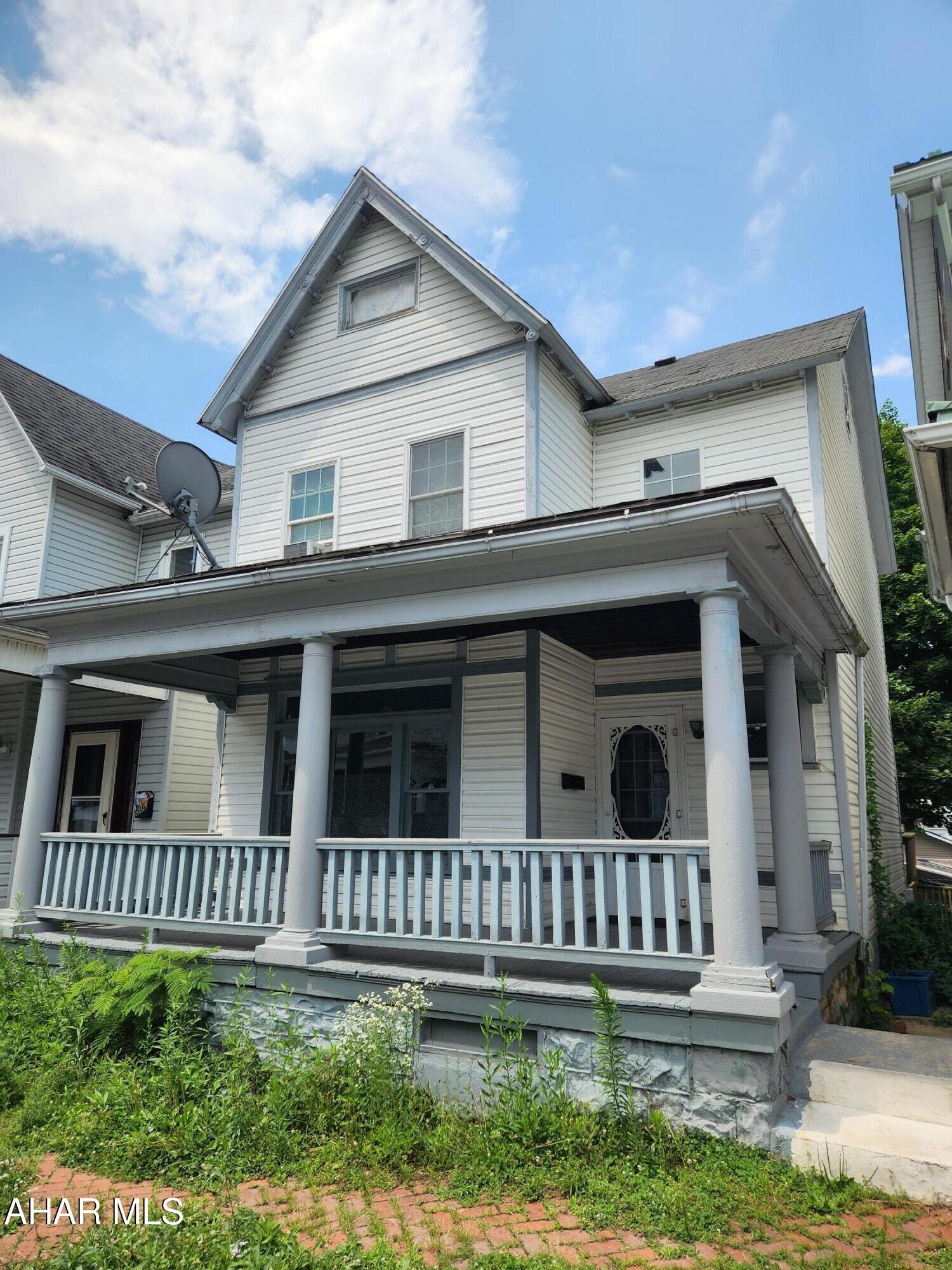 Great opportunity to add to your rental portfolio or first home option!  The first floor offers a living room, dining room, bathroom, laundry hookups, kitchen, and a door leading to the back deck. The second floor offers three bedrooms and a full bathroom. The seller added electric baseboard heat to the third floor for the 4th bedroom. The home was previously used as a 4-bedroom, 2-bathroom rental, with a rent of $1200/month. The property has a current rental certificate with the City of Altoona. Property owners had an electric panel upgraded, baseboard heat added to the 4th bedroom, and are awaiting a full roof replacement for the new owner! Call listing agent for more information or your property tour!
