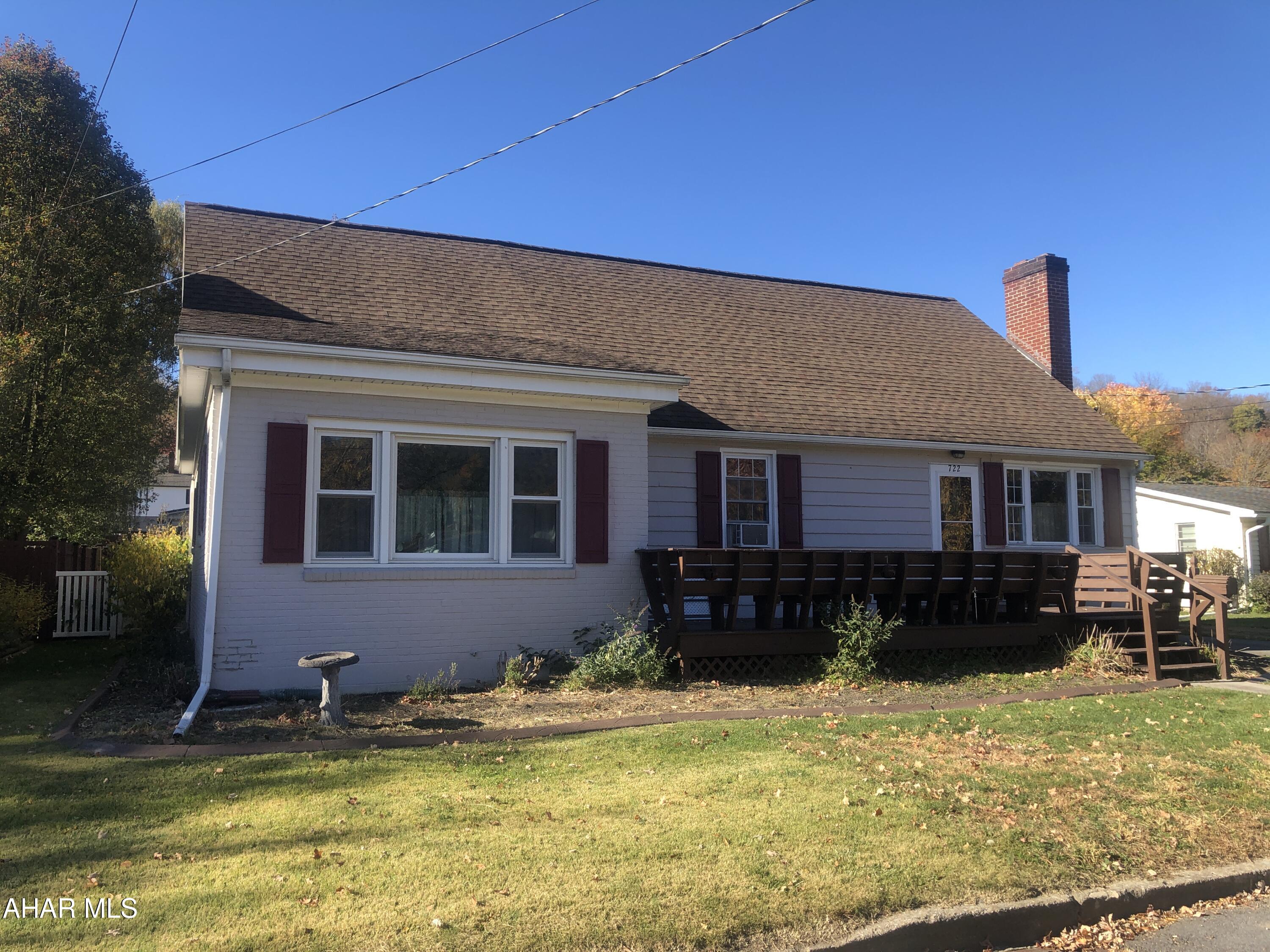 This 1.5 story home sits on a lovely lot within walking distance to downtown Bedford. Curl up in front of the wood burning fireplace in the cozy living room or gather in the large family room. The first floor bedroom and bath offer convenience. The second floor boasts two bedrooms and a huge bonus room off one of the rooms. The options are endless for the rear addition that used to be a dog grooming business - could be converted to an owner or guest suite. Enjoy the deck and fenced area in the spacious back yard. On street and off street parking available. With some care and upgrades, this could be the perfect place to establish your new home. Come take a look!
