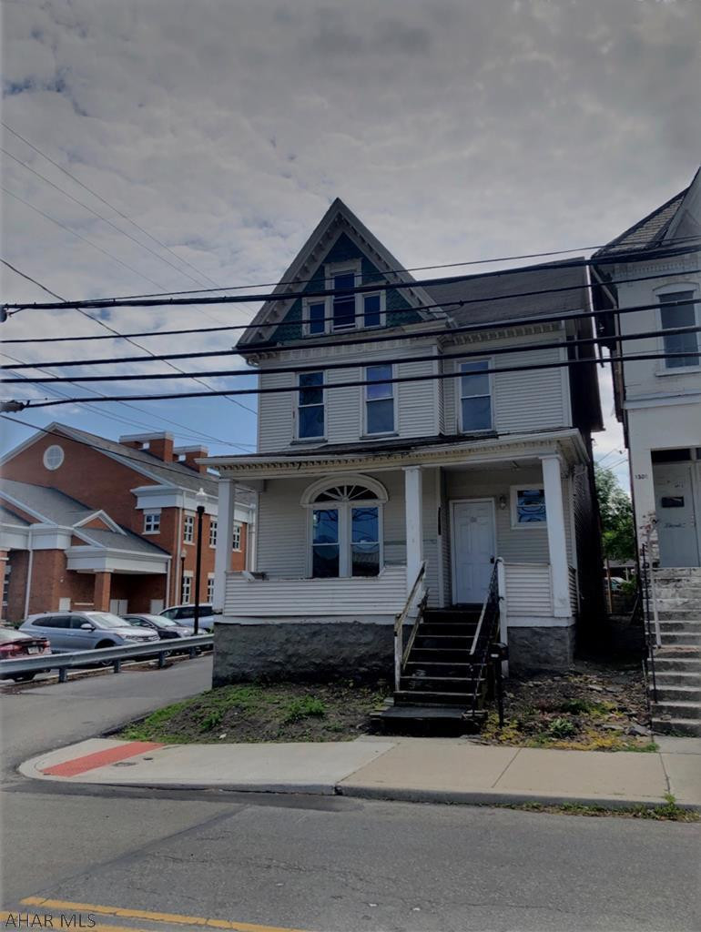 Was once a duplex and can very easily be turned back into one. Electric is separated. Great rental with good bones and mechanics. First floor bedroom, 2 full baths, 2 kitchens, nicely finished attic with 2 rooms and a big closet, nice off-street parking and a little patio area. Zoned Commercial- Central Business!! Vacant, just show!  ****Was Pending, BOM due to buyers equity loan falling through....Nothing to do with the house!!****