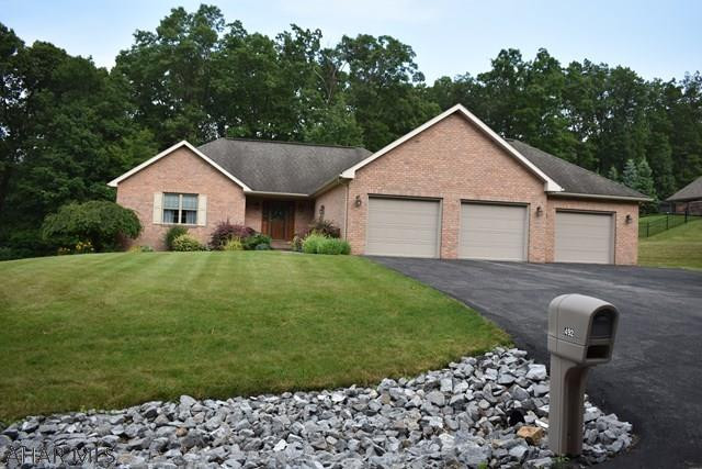 Built in 2002, this beautiful, one story home in the Bellwood School District is move in ready!  It features a large master bedroom with two large closets (4x6 & 6x6), a jetted tub and stand up shower as well as a beautiful Great Room with gas fireplace and dining area.  The kitchen features maple cabinetry as well as breakfast bar. The three car garage is perfect for your vehicles and toys, it also features a work shop area. The large basement area is waiting for your own personal touch. This home is well priced and ready to go.  All it needs is you!
