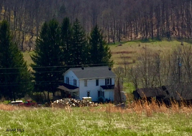 Nestled in the foothills of Allegheny Mountains lies this 120 acre farm conveniently located near I-99, Rt.30, RT 56 and the Pennsylvania Turnpike. The farm home is surrounded by lush country fields and looks out onto a stream that runs through the property. Approximately 70+ tillable acres and some timber value is available on the wooded acres. A large 4 bedroom, 2bath farm house has a lovely wrap around porch. An outdoor wood furnace allows for economic heat savings. Barn and outbuildings also included.