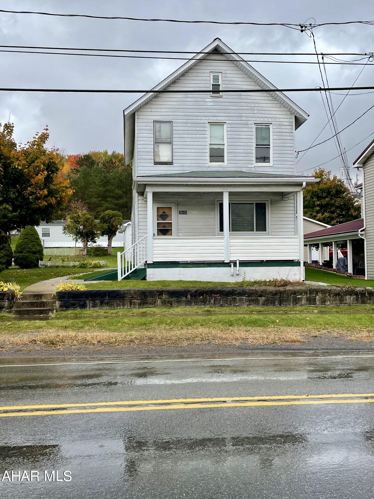 Beautiful move-in ready home in Northern Cambria. Situated on Bigler Avenue, this home is in the perfect location and is close to everything that the area has to offer while still having a private, sizable, over 1/10 of an acre fenced-in yard. This 2-bedroom, 1 bathroom home includes over 900 sq ft and additional space in the sizable basement and stand-up attic. Entering through the front door off of the fully enclosed porch, you'll notice the dining area that includes a beautiful wooden grandfather clock and full dining room set. Separating the living from the dining area is the beautiful wood work that defines the space and adds character and charisma. All of the new appliances and space that the kitchen provides will make anybody who loves to cook happy. Upstairs you'll find a newly remodeled bathroom and two spacious bedrooms with ample closet space. Outside you'll find an expanded 1 car -432 sq ft garage that includes an electric opener. Having plenty of space - inside and out, well maintained and move-in ready, and plenty of amenities such as central AC, there isn't much this home doesn't have to offer. Call, Text, or Email today to schedule a showing.