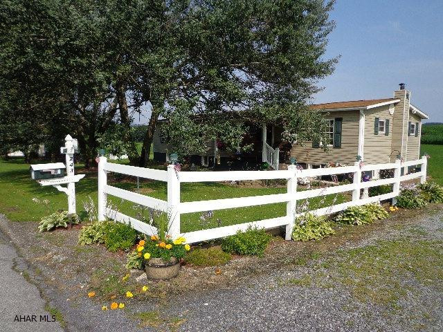 Move-in ready 3-bedroom home w/full basement, updated kitchen w/oak cabinets, vinyl flooring, and service bar. A must see. Renovated Master bedroom, Breath taking view from the front porch & rear deck.