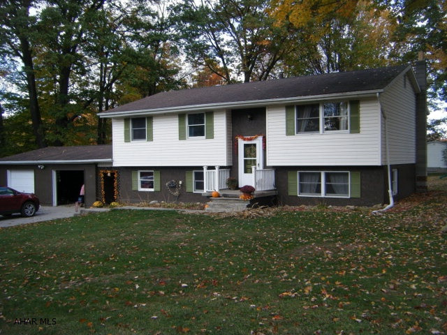 Attractive, large, wooded lot. Bilevel home with large attached garage and breezeway.