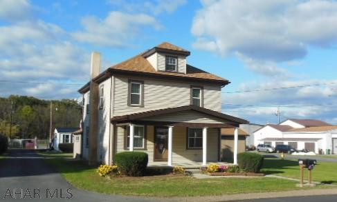 Good/solid/clean home with updates and some appliances in Hollidaysburg Schools. New furnace, full bath, half bath. some doors & trim, windows with warranty, exterior doors & more. Large carport w/built in storage area & a separate shed. Did have an above ground pool in the past. No zoning and doesn't need flood insurance. Lower taxes in this location for Hollidaysburg Schools. A great home on a level lot!
