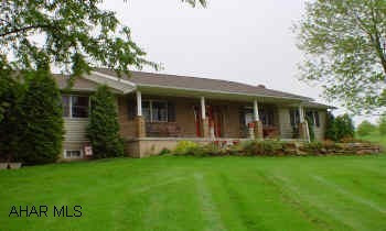 Prestigous area in Scotch Valley Estates, stunning 3/4 bedroom ranch, 2.5 Baths, on 2.8 acres, main level kitchen with new ceramic tile floor, formal dining room, family room off kit, finished rec room, meticulously cared for, exquisitely decorated. Great buy in Scotch Valley Estates, terrific view, priced to sell quickly, a real find at a geat value.  You won't find another home offering these amenities for this price.  Call Hank to tour this spectacular home.