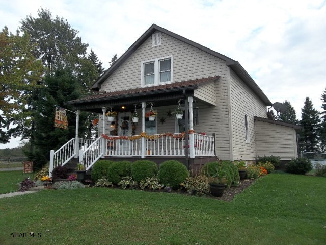 Enjoy this charming 3-Bedroom, 2-Bath home on 0.41 level acres in Ebensburg Boro! (lot size 90x200) Home features an updated and enlarged kitchen and updated baths; Gas heat; Central A/C. New Furnace and Water Heater 2013. Newer windows (2011/2013); Security System; Numerous updates throughout.  Surround yourself in the outdoor space which includes a fully fenced-in back yard (2014), Pavilion with new roof (2016) and 33-ft round above-ground pool. Pool has a lifetime transferable warranty. Detached 1 car garage with new roof. Backyard shed with new roof and flooring. Short walk to trail, recreation and shopping. Must see!