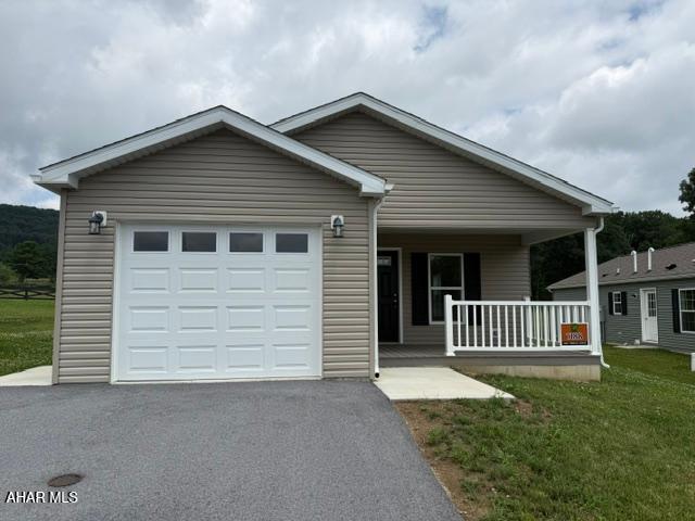 Welcome to The Bedford Springs I!! Approx. 1,470 sq. ft. 2 bedrooms, 2 baths, covered front and rear porches, and a one car integral garage.  Has an eat-in kitchen, and plenty of living space with the large living room and large bedrooms. This is a 55+ Community. Come see what this home has to offer.