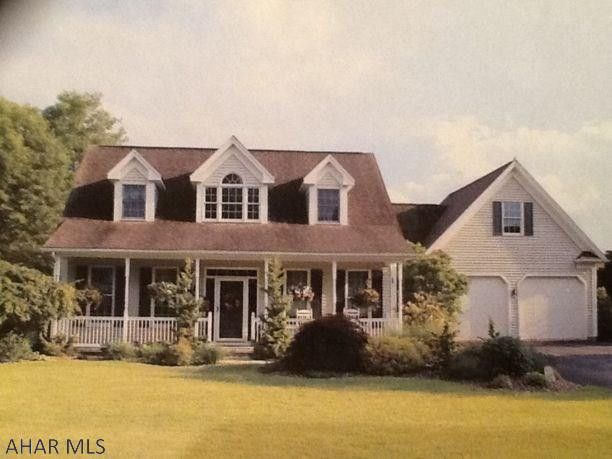 THERE'S NO PLACE LIKE HOME - This stylish Cape Cod is on a large level block in a desirably tranquil location in Hollidaysburg.  The house comes complete with 2-story foyer, living room, formal dining room, a welcoming kitchen/dining area with granite counter tops, 3 bedrooms, 2.5 baths, laundry, mudroom, all-season sun room, and 2-car garage.  The master suite is located on the first level and upstairs is a large unfinished bonus room with many possibilities.  This home has walk-in closets, central air, central vac, custom window coverings, all appliances, vinyl fenced back yard, new furnace, hot water heater, and well pump.  This home retains the value of peaceful living while being conveniently close to the elementary school.  Turn key ready!
