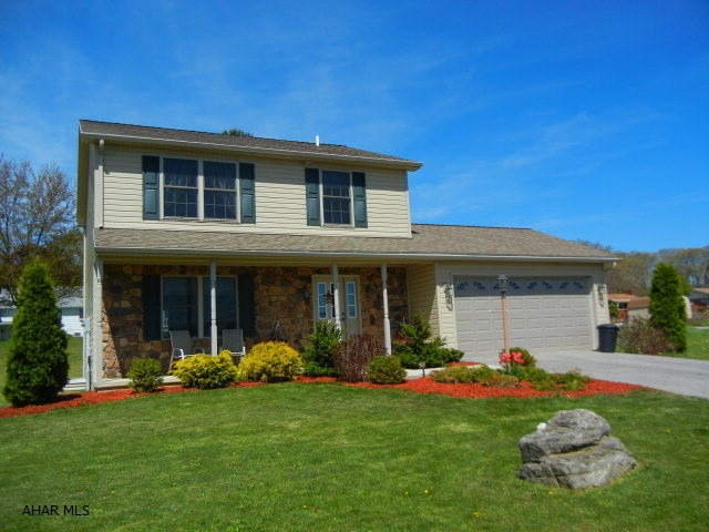 REDUCED!  This home is just like BRAND NEW Always in incredibly immaculate condition.....just unpack and move in this 5 year old 2 story home. It is very spacious throughout.  Laundry is conveniently located on 2nd floor (just off the Master Bedroom)  This home is situated in a nice development near the local park & other conveniences. It also offers the best view of the fireworks! Watch them from your own deck. Only 15 minutes to Raystown and 25 minutes to Altoona. This home is very meticulously cared for throughout.  Basement is partially finished and also plumbed for full bath, GREAT ENTERTAINING AREA - large enough for huge family room.  Priced great for all it has to offer!  Just call agent today and schedule a private showing.