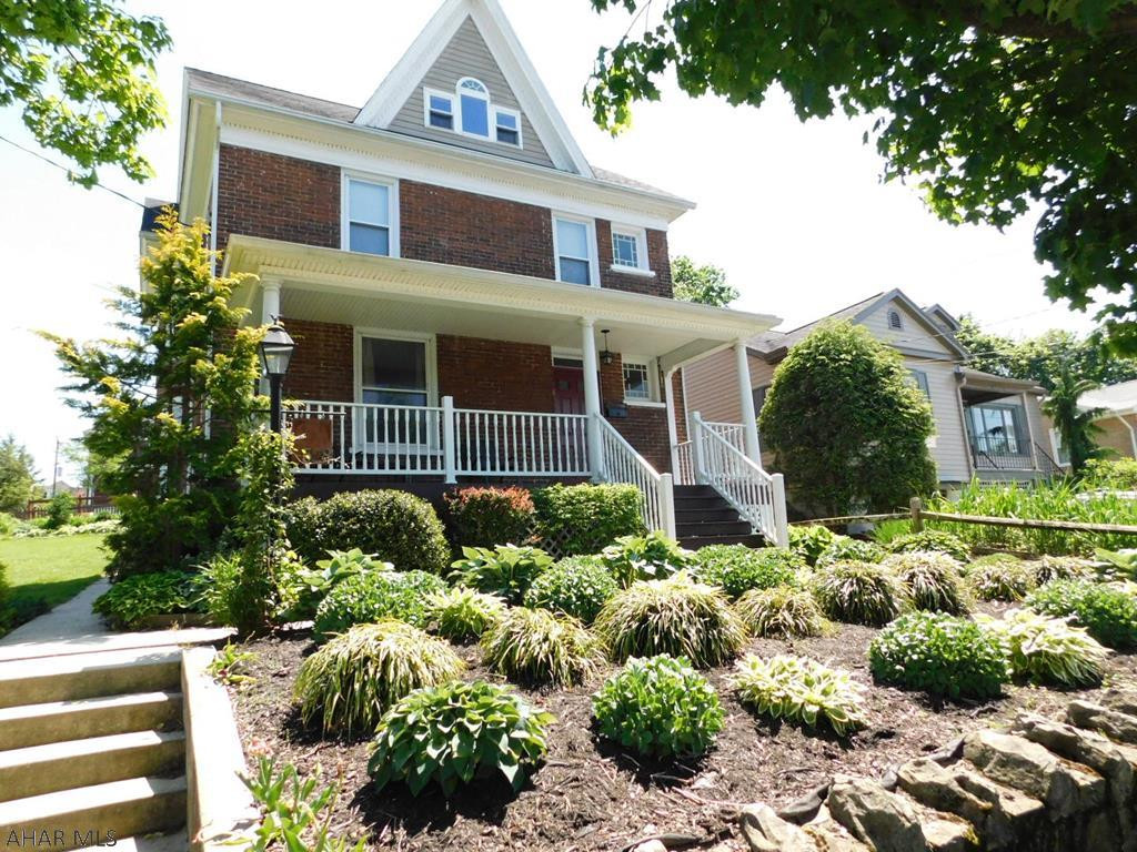 Have you always dreamed of walking to your favorite eatery every morning for a fresh cup of coffee and  delicious sandwich? How about being able to jog to the YMCA?  Your dreams have come true! This home is located in the heart of Hollidaysburg just a short walk from markets, schools, basketballs courts and the Historic District. This home offers something for everyone. An open, spacious kitchen with granite counter tops, perfect for entertaining alongside the private outdoor patio and quaint English garden. From the captivating finished attic to the original hardwood floors, this home has everything you have been waiting for. There is no sign on the home.
